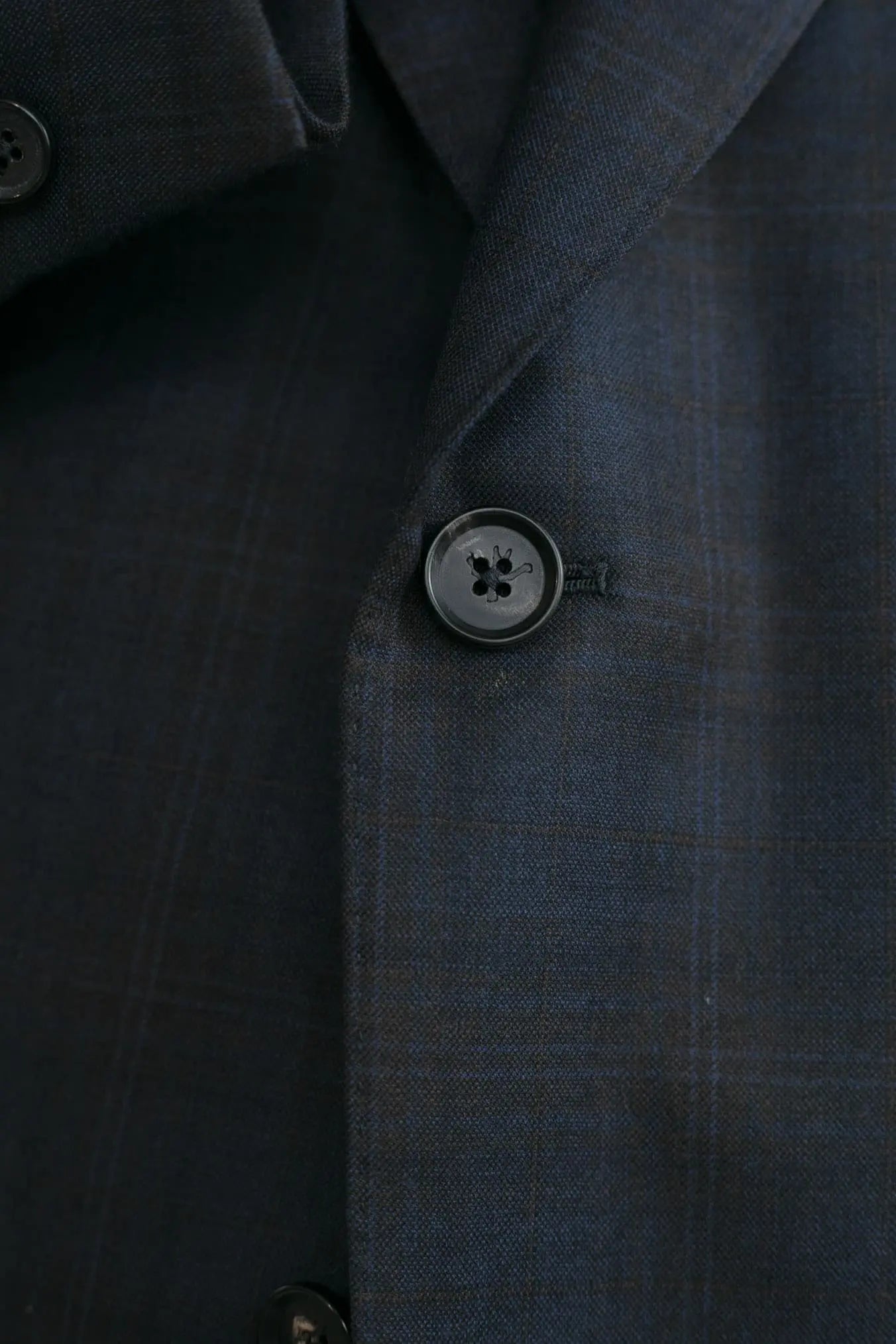 ISAIA Giacca Check Blu e Marrone