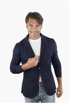 Giacca Maglia Jersey Lana Seta Cashmere - Guarino Store