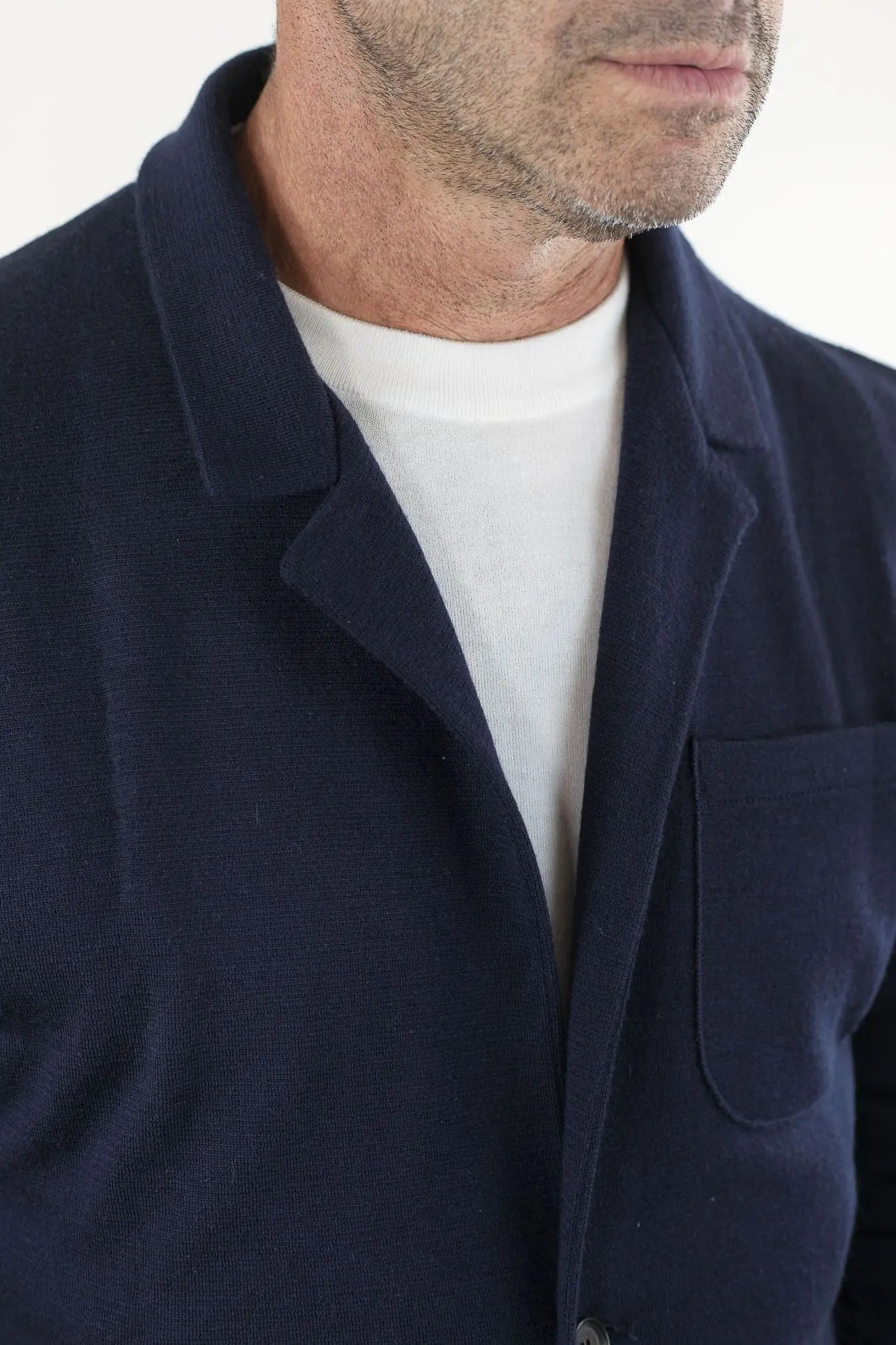 Giacca Maglia Jersey Lana Seta Cashmere - Guarino Store