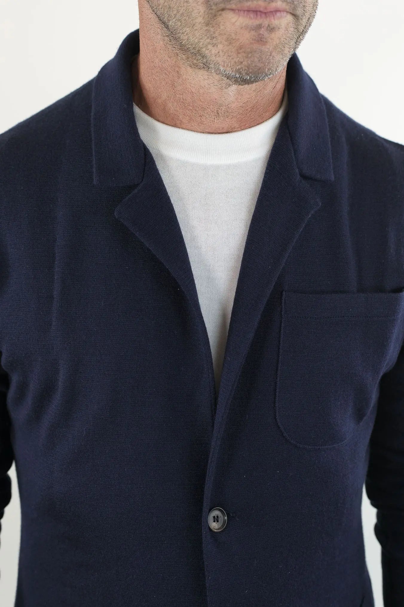 Giacca Maglia Jersey Lana Seta Cashmere - Guarino Store