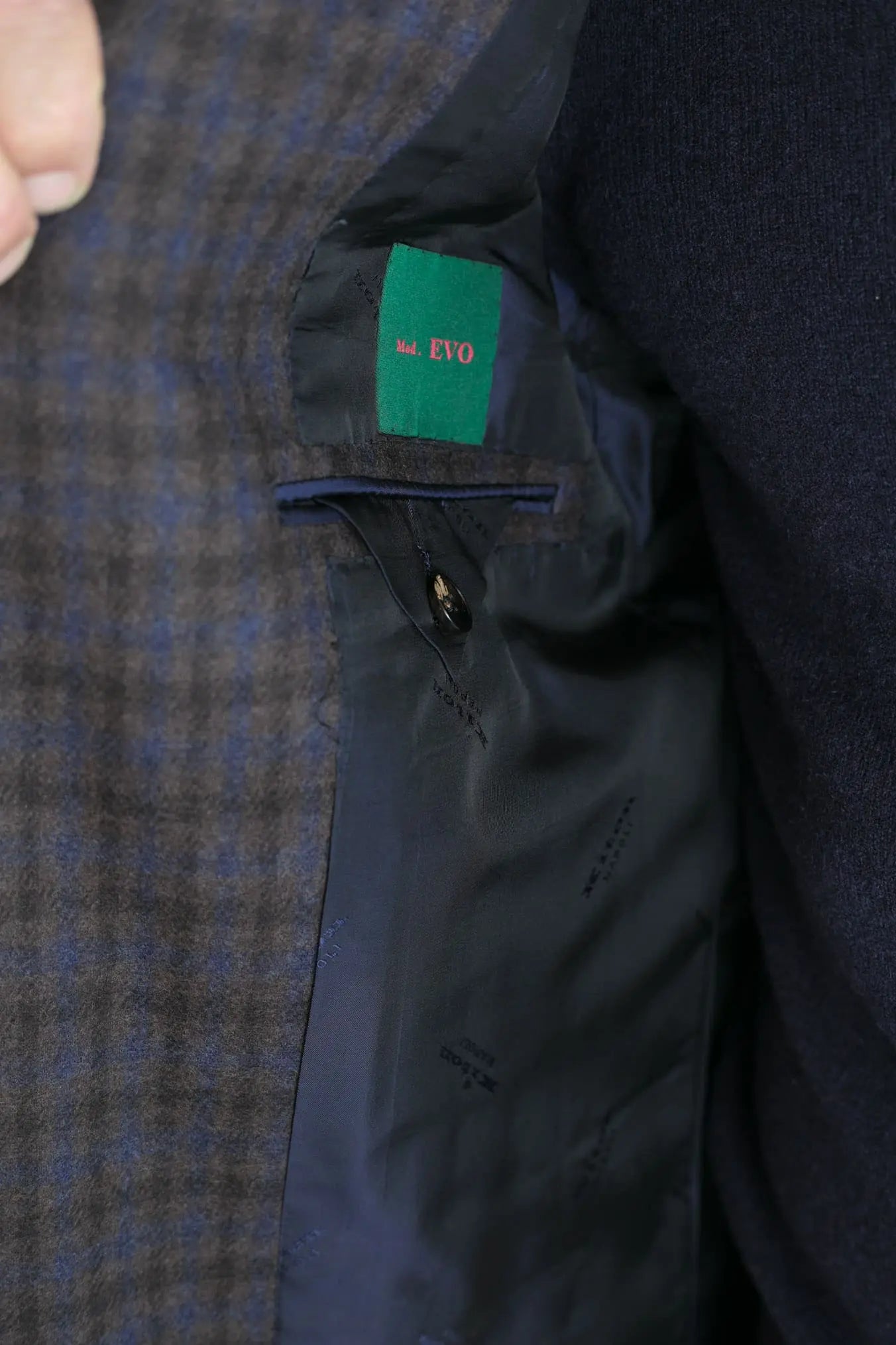 Giacca Check Testa di Moro e Blu - Guarino Store