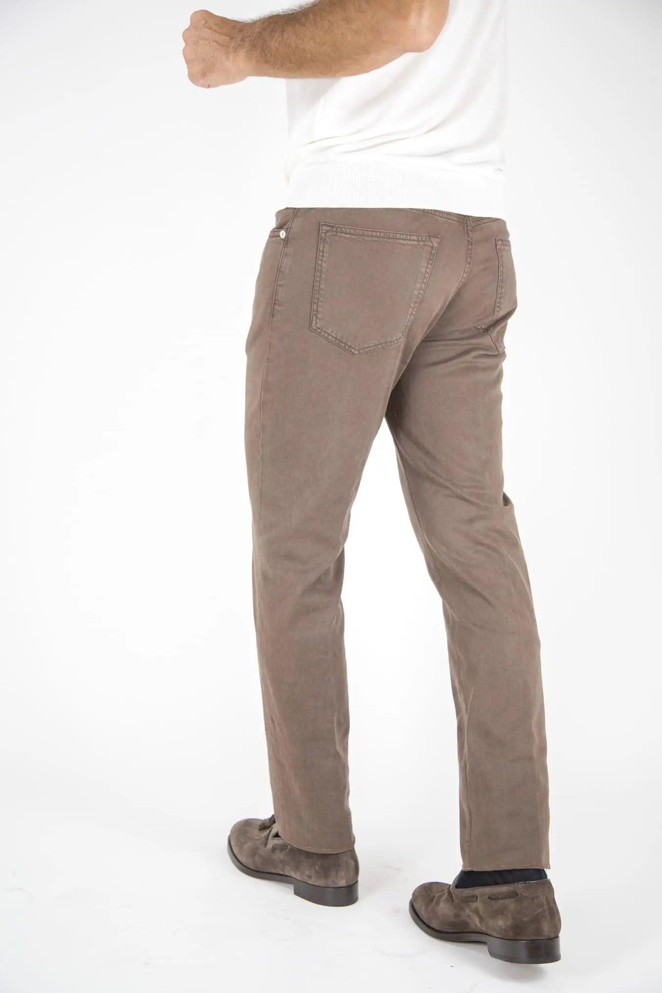 Pantaloni 5 Tasche Castagna - Guarino Store