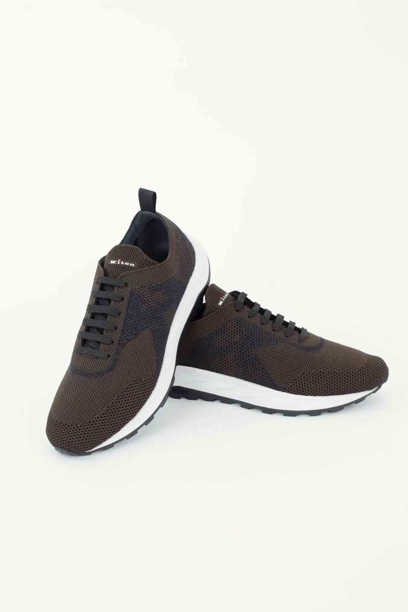 Sneakers Lana e Tessuto Tecnico Testa di Moro - Guarino Store