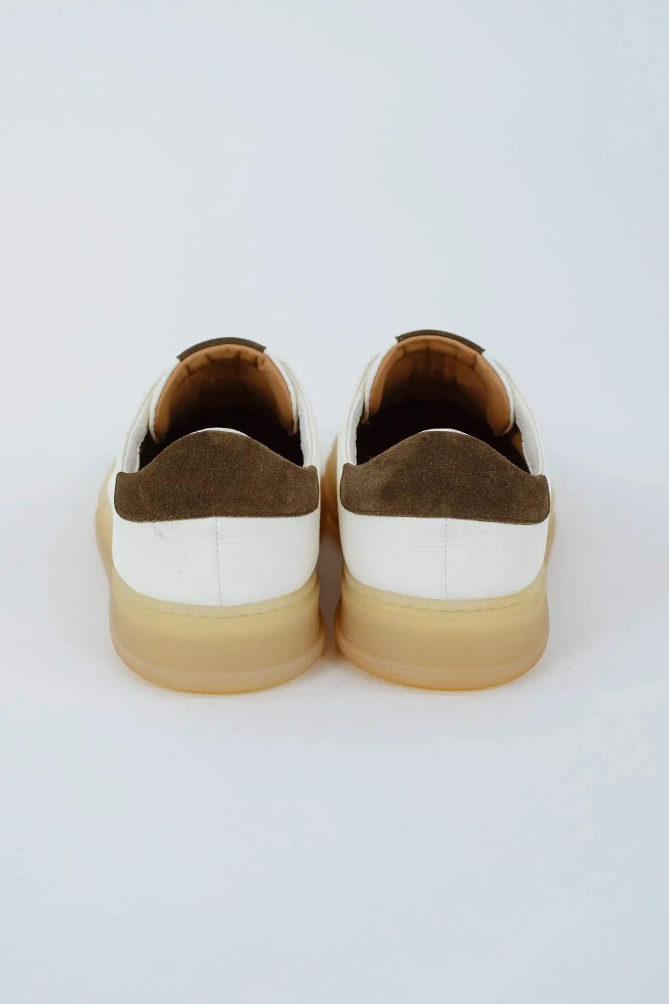 KITON Sneakers Slip-On Pelle di Cervo Bianca - Guarino Store