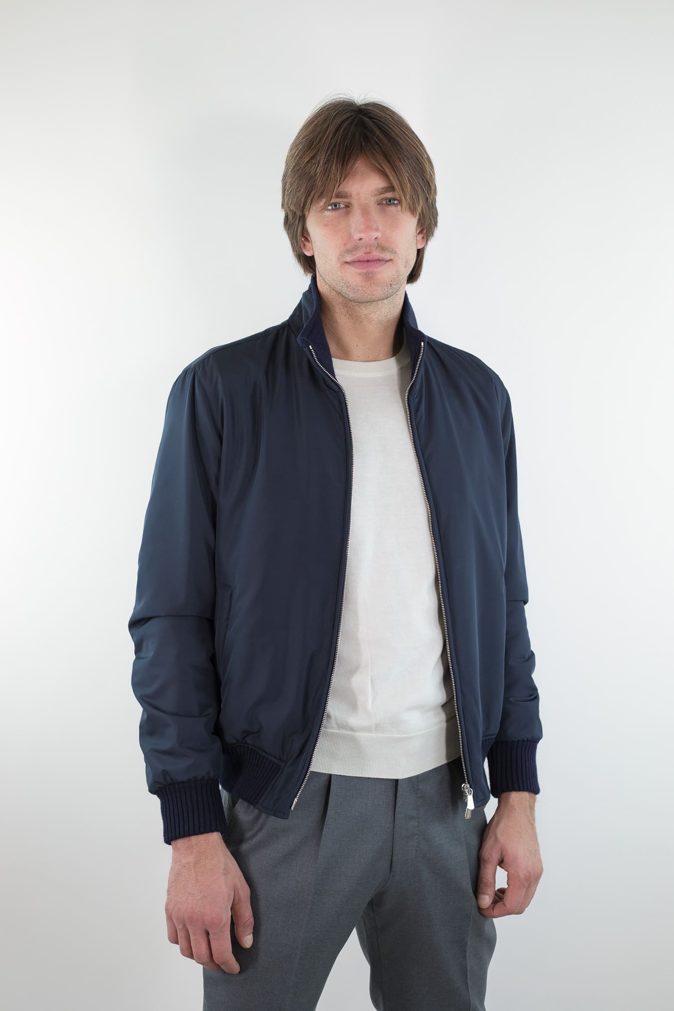 MANDELLI Giubbino Airstop Cashmere Loro Piana Blu