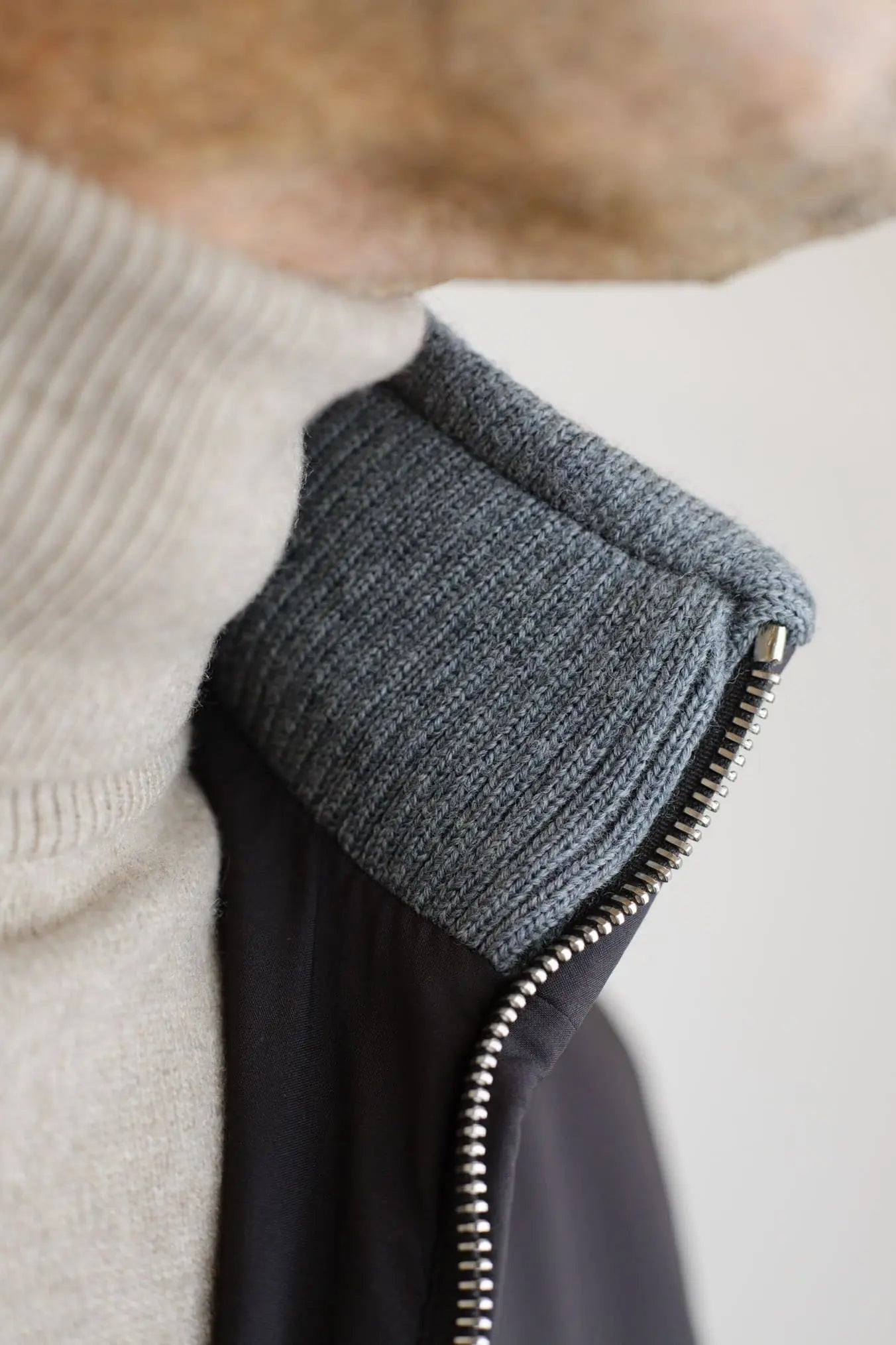 Giubbino in Nylon Airstop e Cashmere Fondente - Guarino Store
