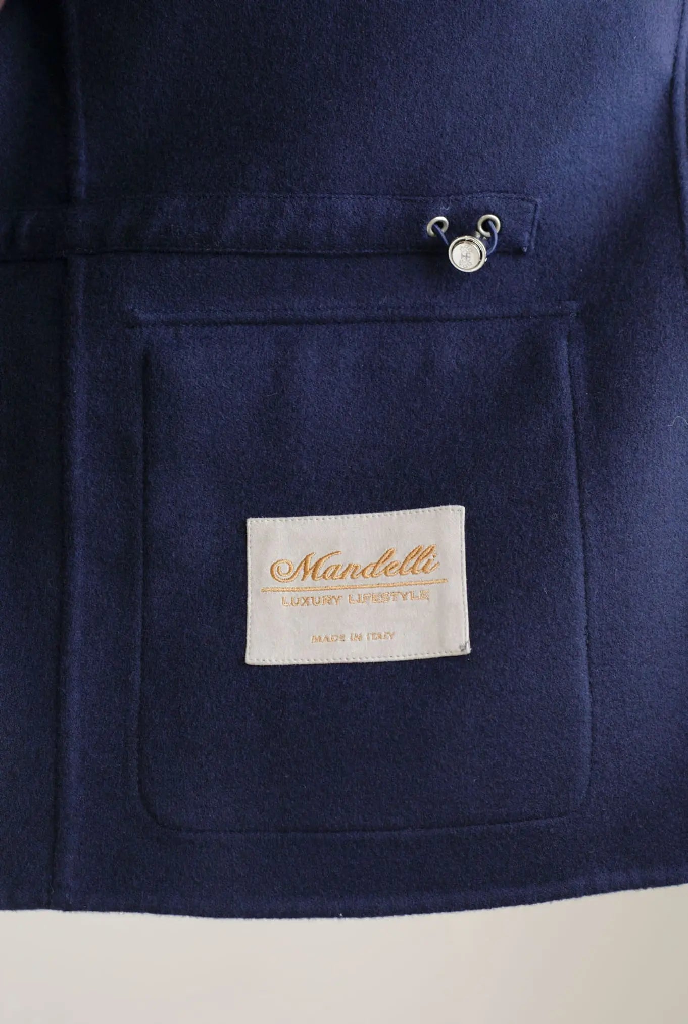 Field Jacket Tessuto Loro Piana Green Storm System Lana e Cashmere Double - Guarino Store