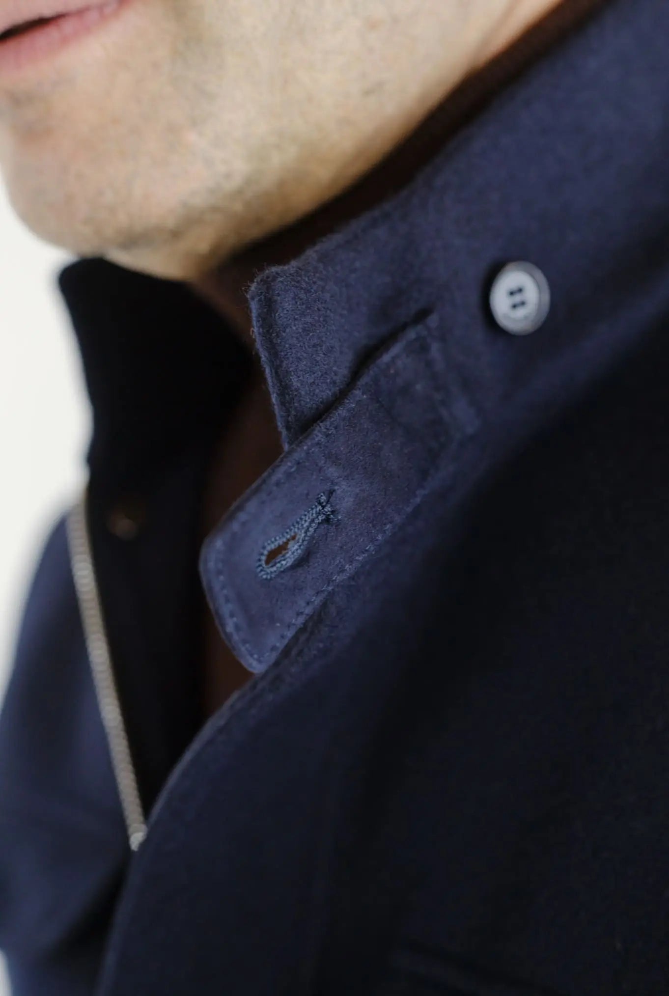 Field Jacket Tessuto Loro Piana Green Storm System Lana e Cashmere Double - Guarino Store