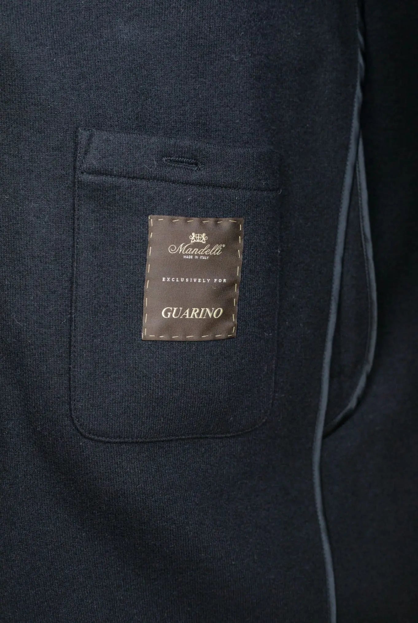 Cappotto in Jersey di Cashmere Cappuccio Removibile Nero - Guarino Store