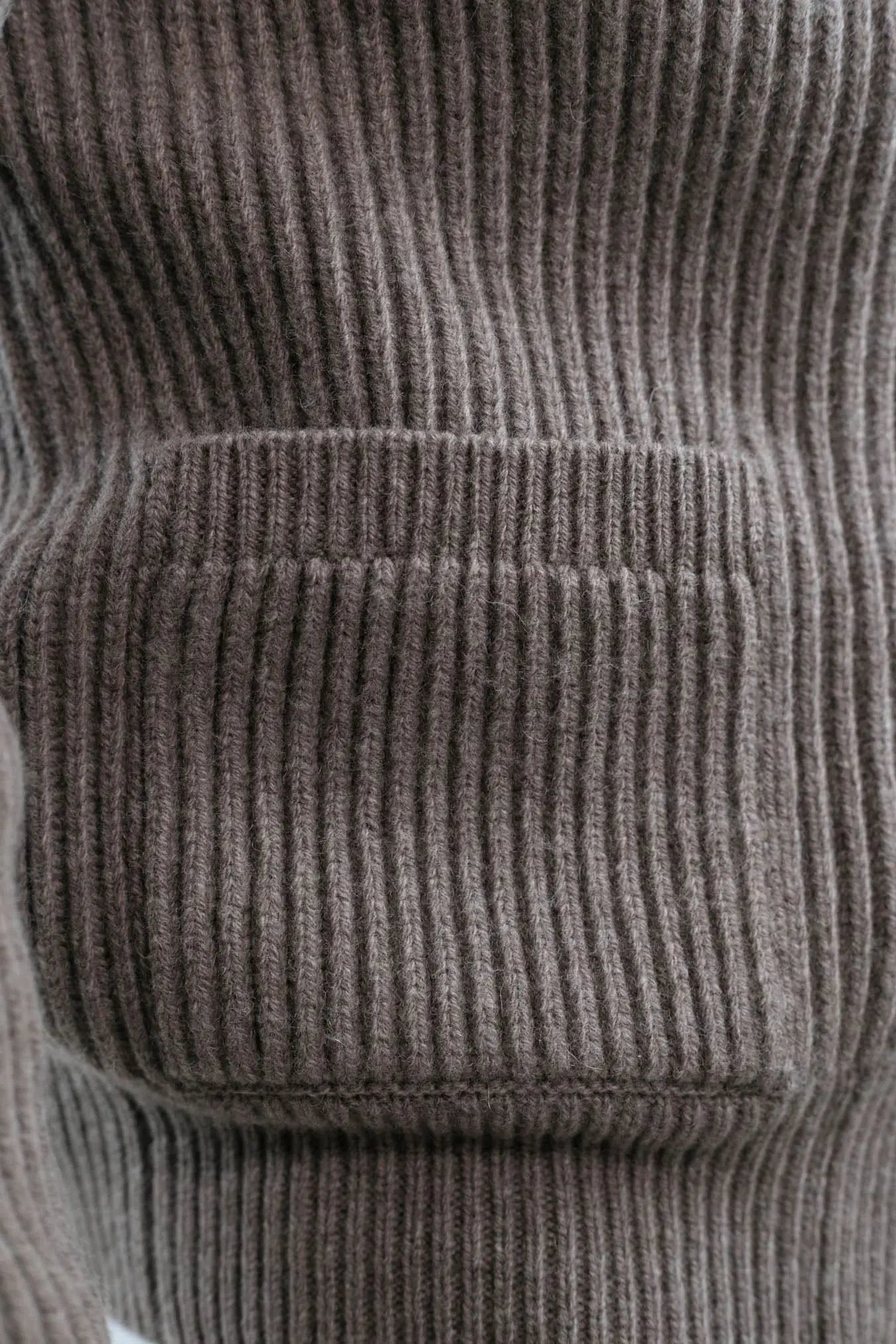 Cardigan Lana e Cashmere Tortora - Guarino Store