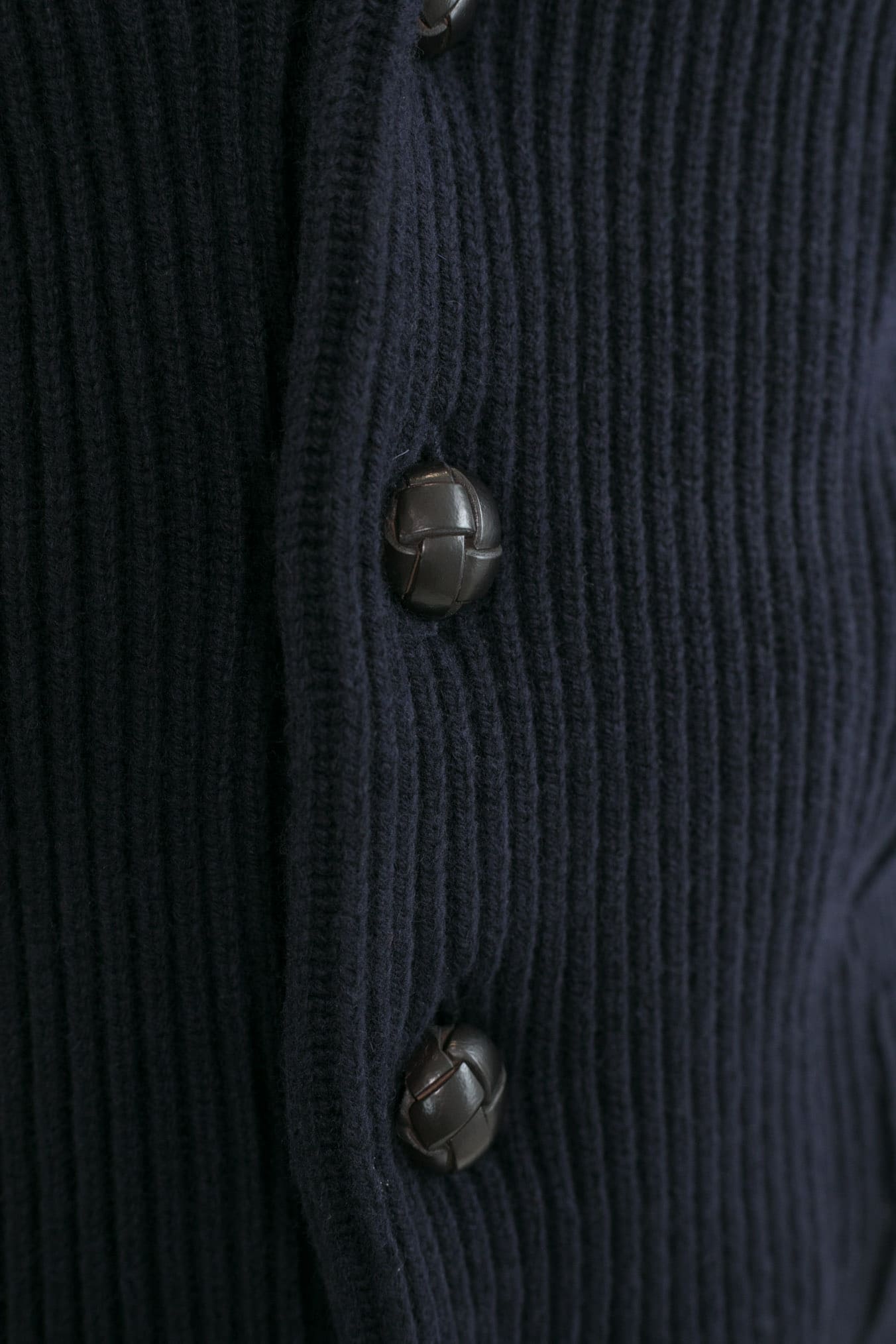 Cardigan Lana e Cashmere Blu Navy - Guarino Store