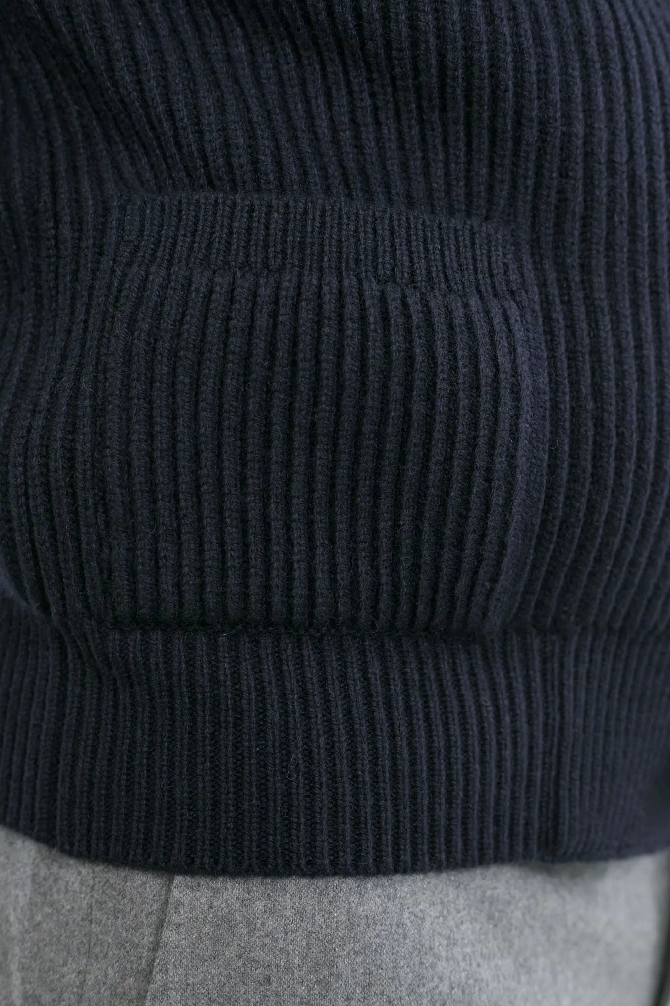 Cardigan Lana e Cashmere Blu Navy - Guarino Store