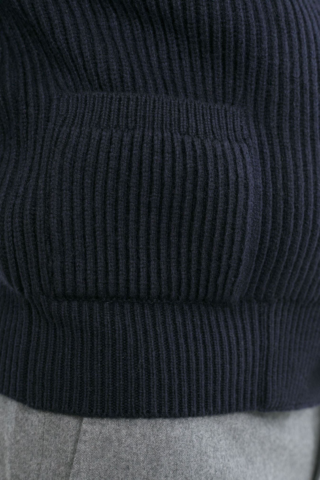 Cardigan Lana e Cashmere Blu Navy - Guarino Store