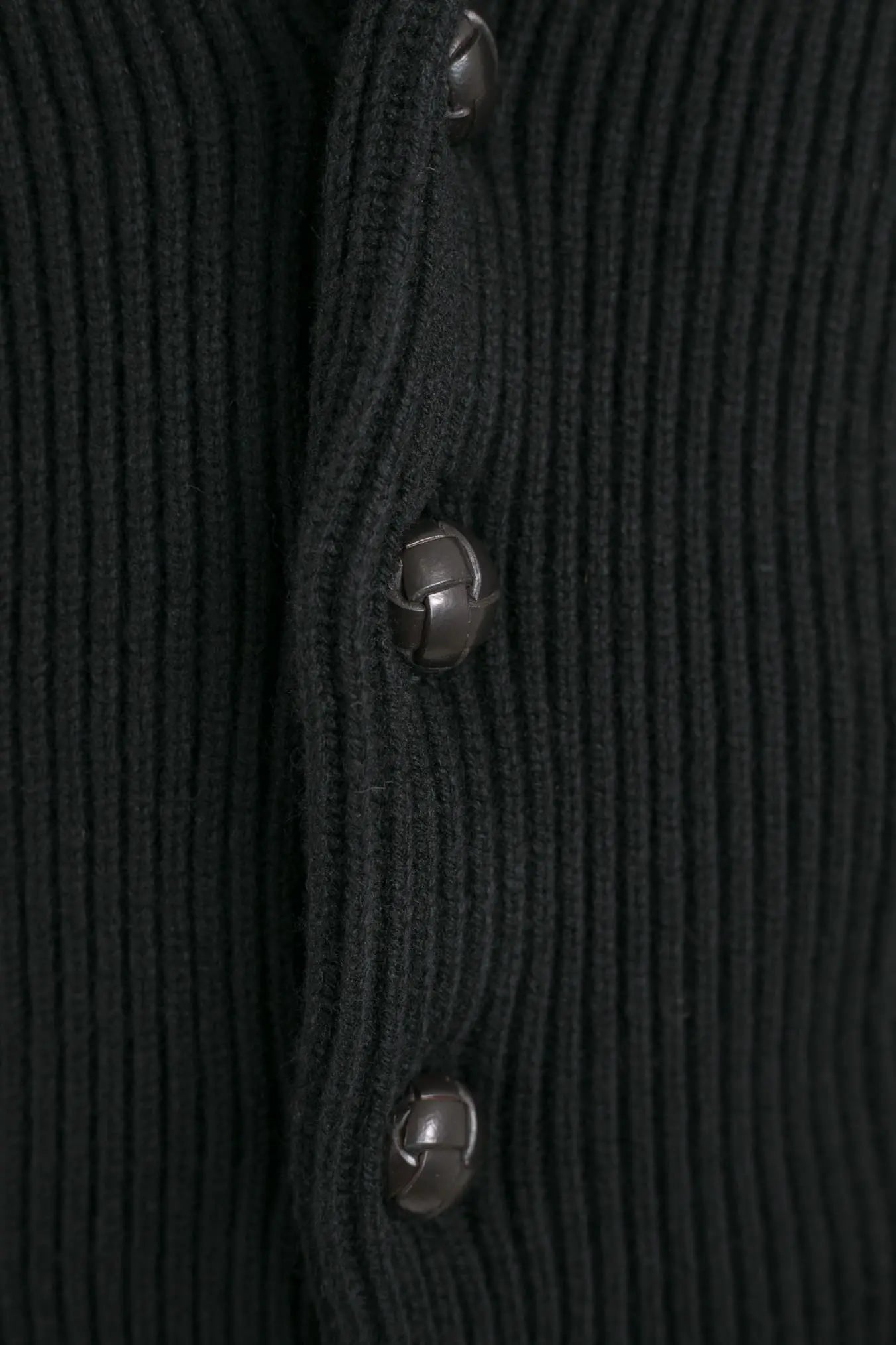 Cardigan Lana e Cashmere Nero - Guarino Store