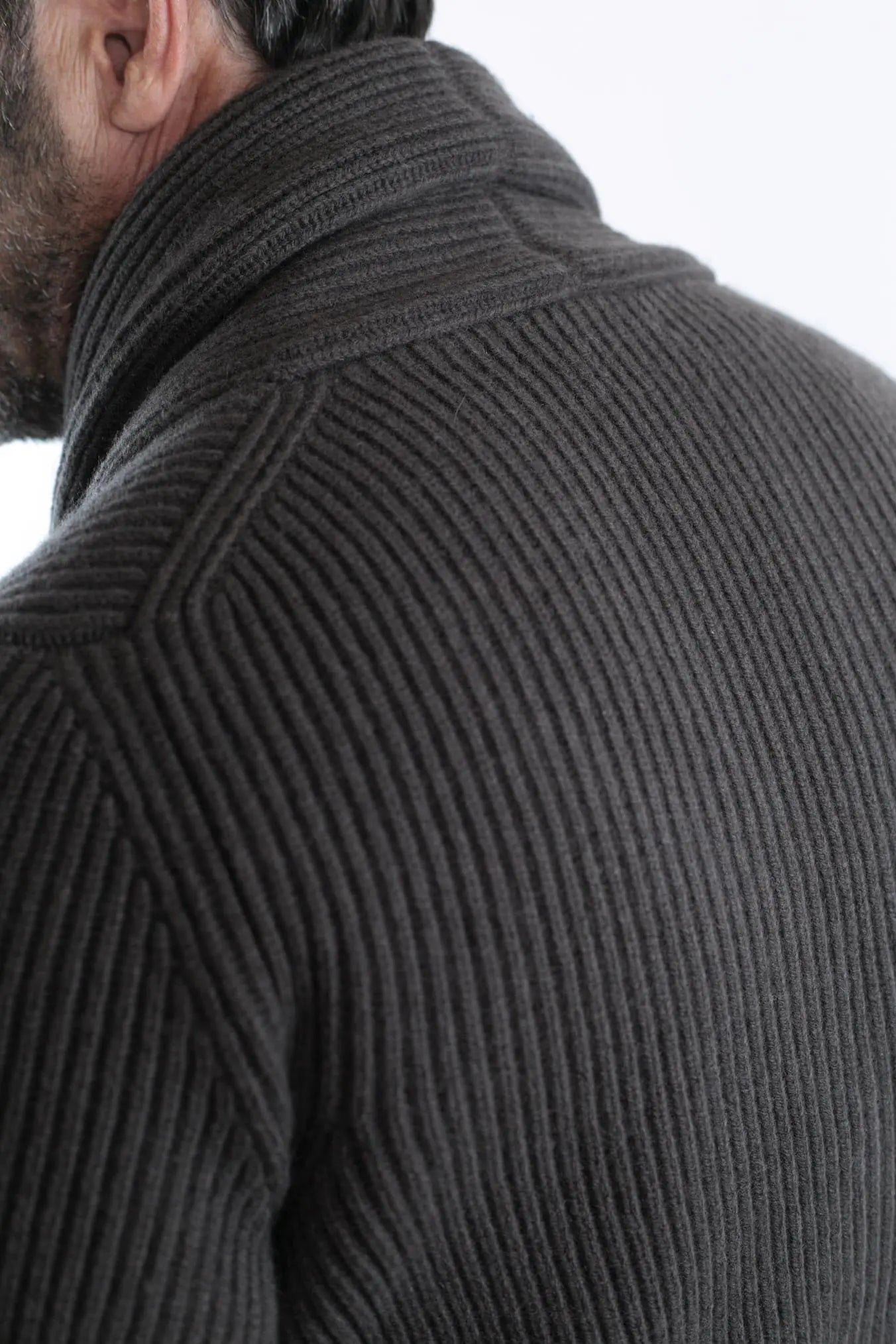 Cardigan Lana e Cashmere Testa di Moro - Guarino Store