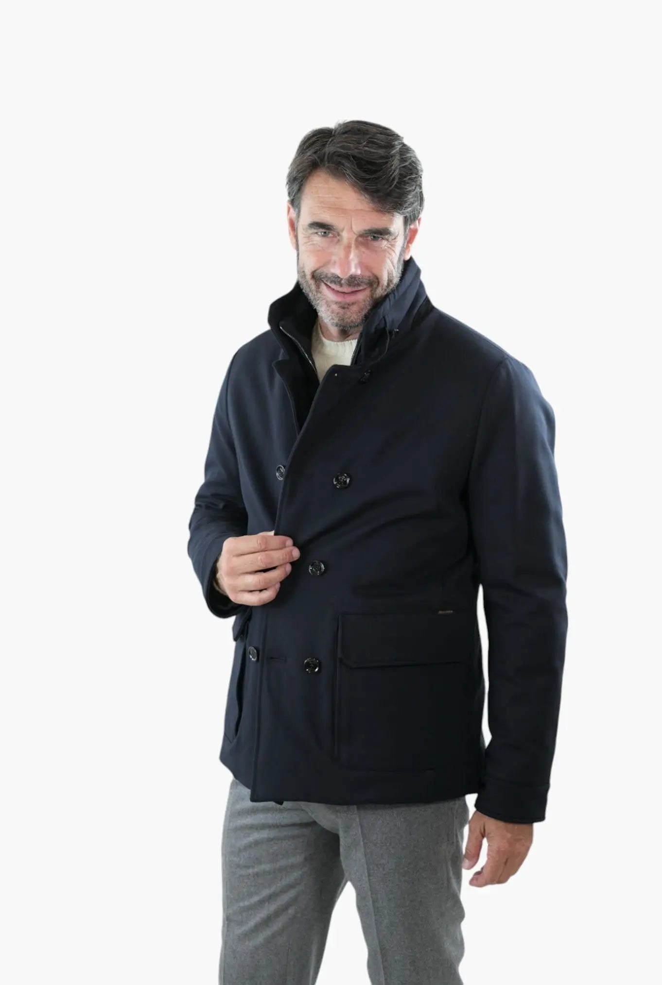 Giubbino Doppiopetto Blu Scuro - Guarino Store