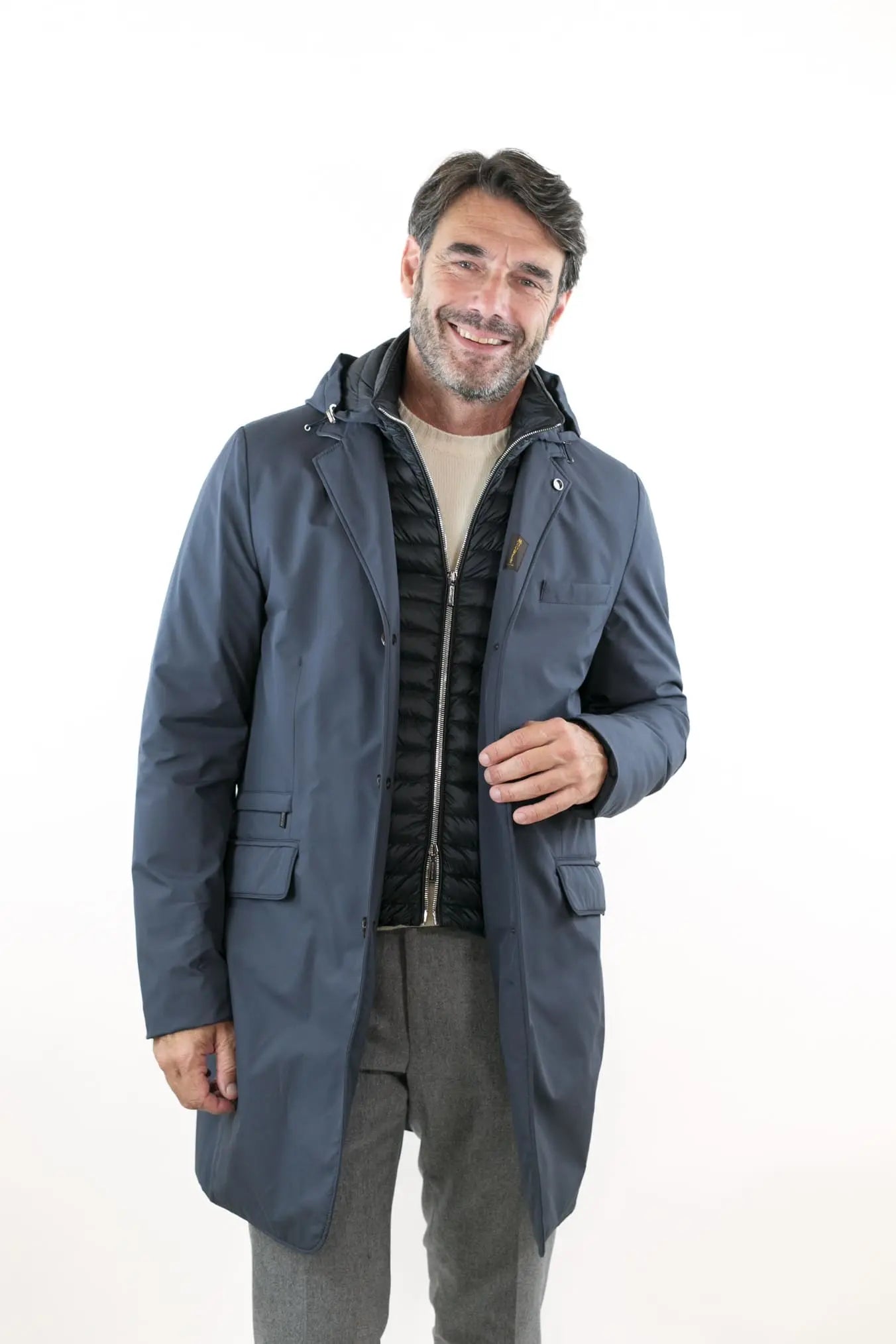 Cappotto Impermeabile mod. Redon Blu Navy - Guarino Store