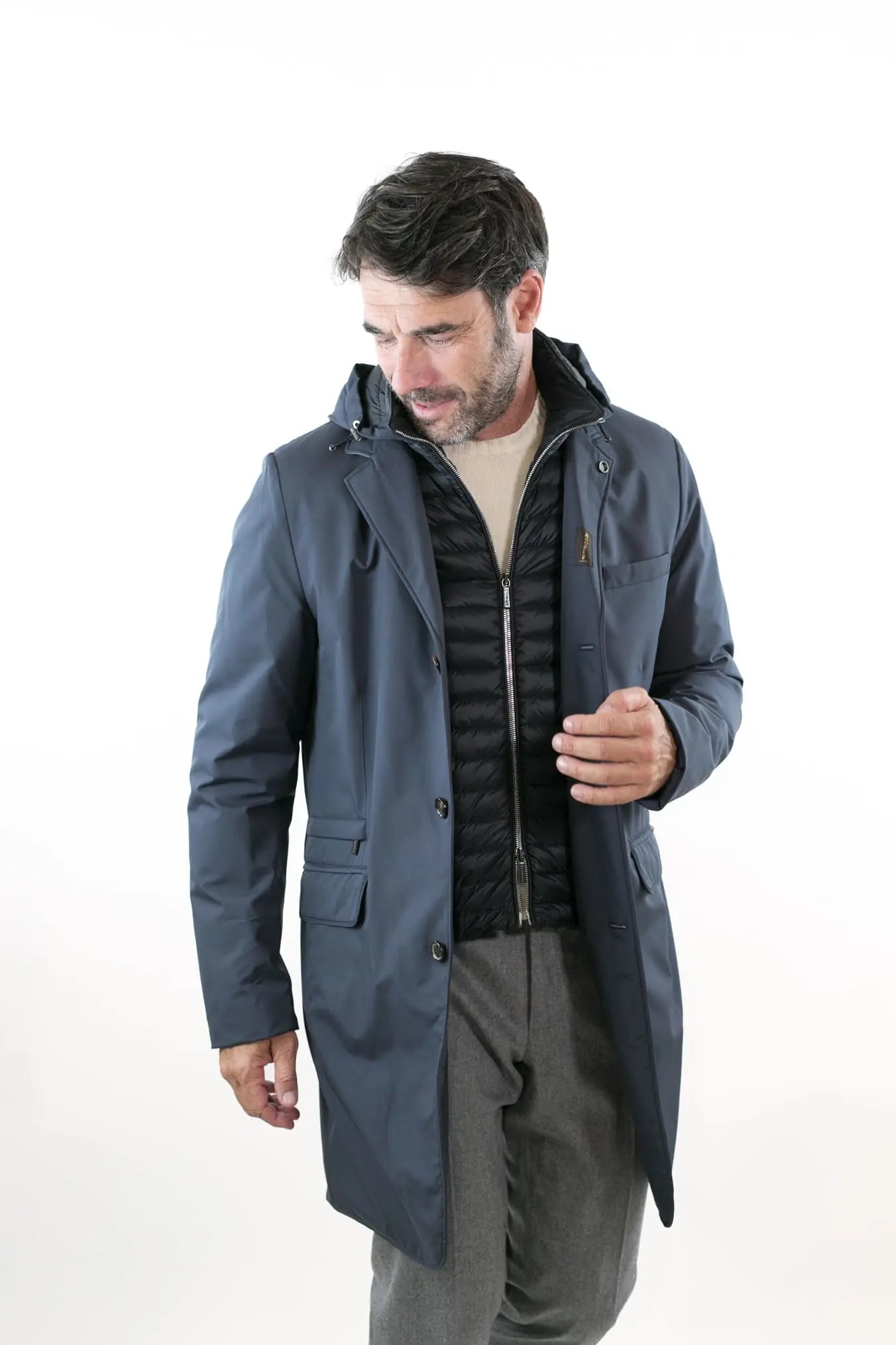 Cappotto Impermeabile mod. Redon Blu Navy - Guarino Store