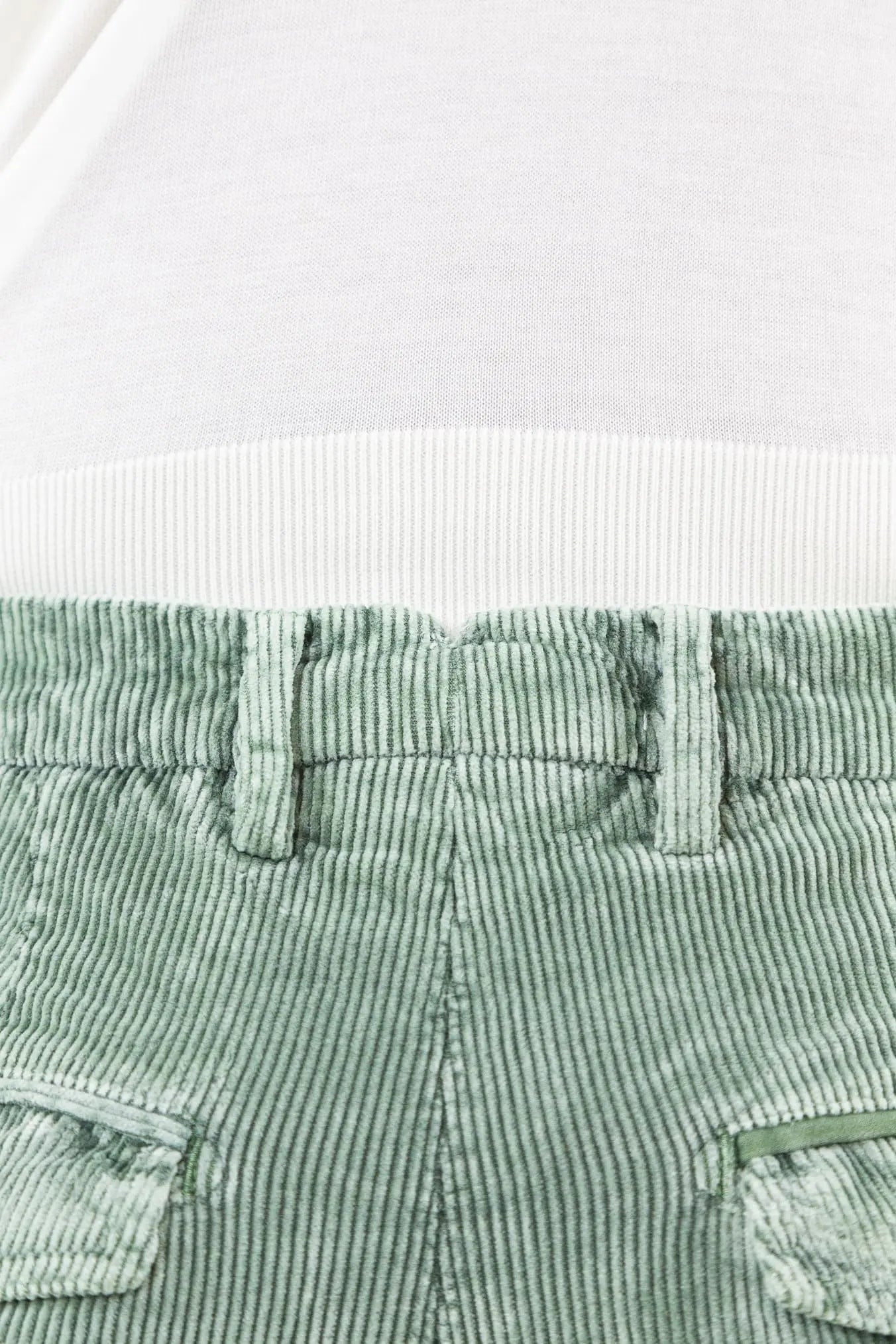 Pantaloni Velluto Lavato Verde - Guarino Store