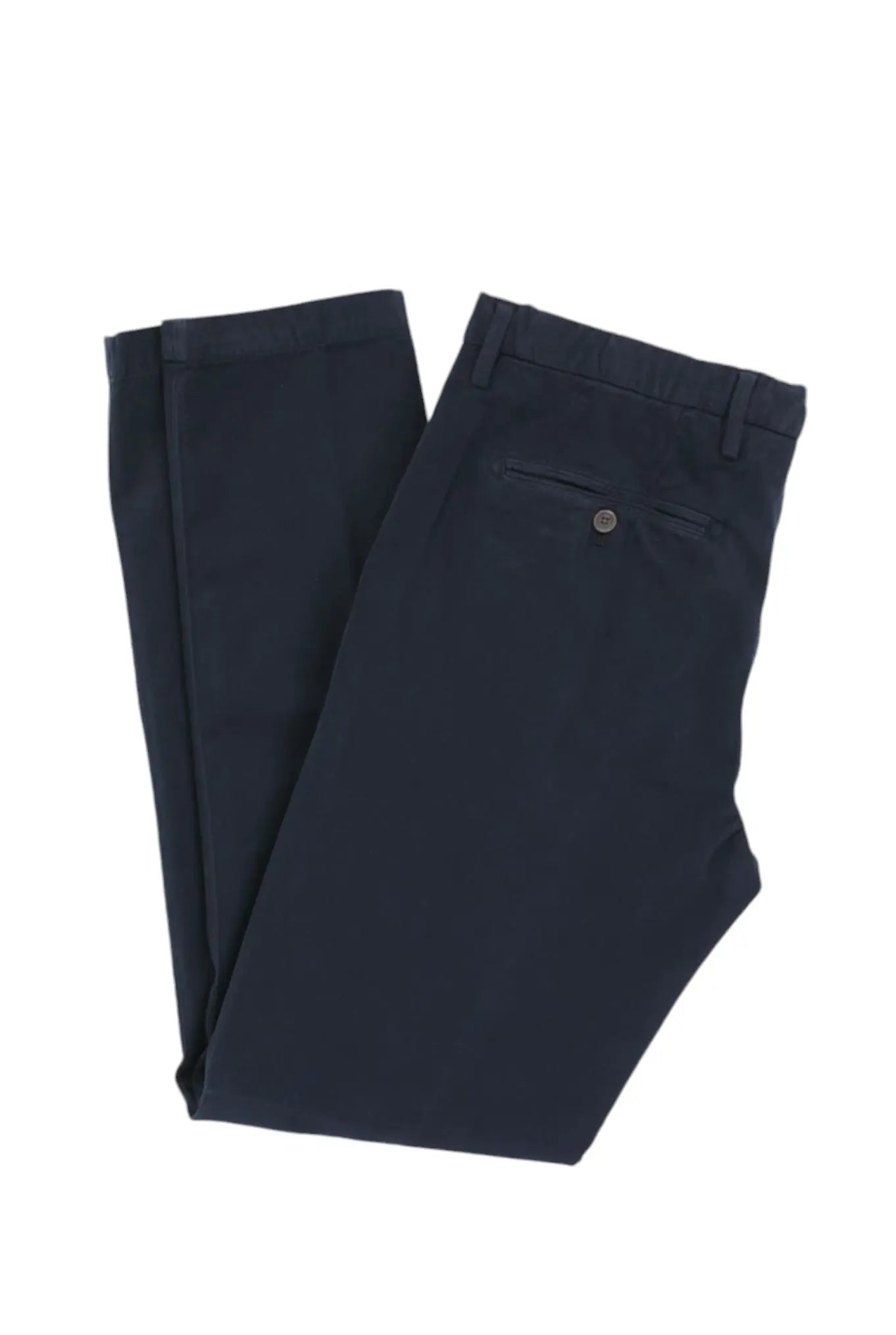 MYTHS Pantaloni Chino in Cotone e Cashmere Blu