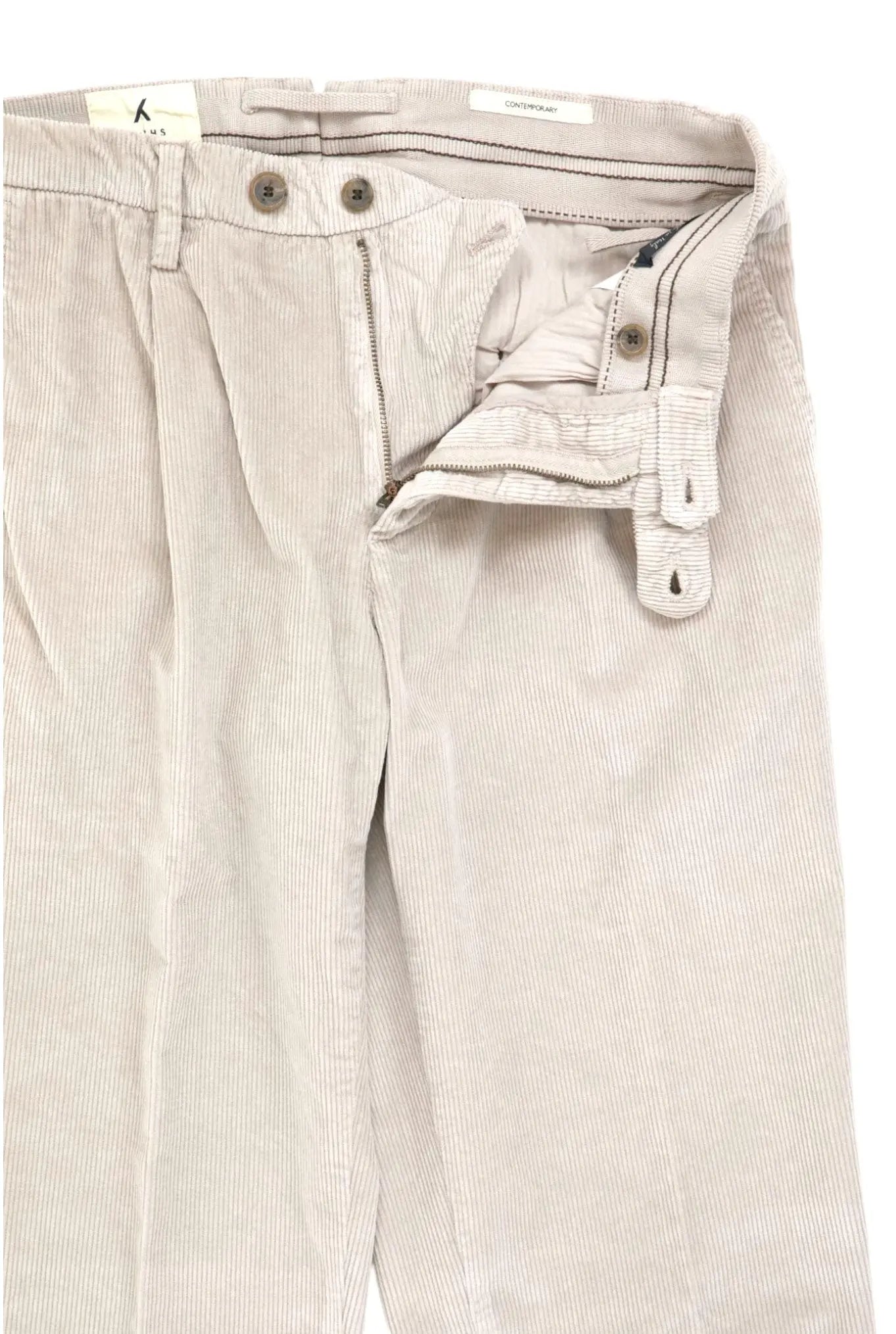 Pantaloni Velluto Beige - Guarino Store