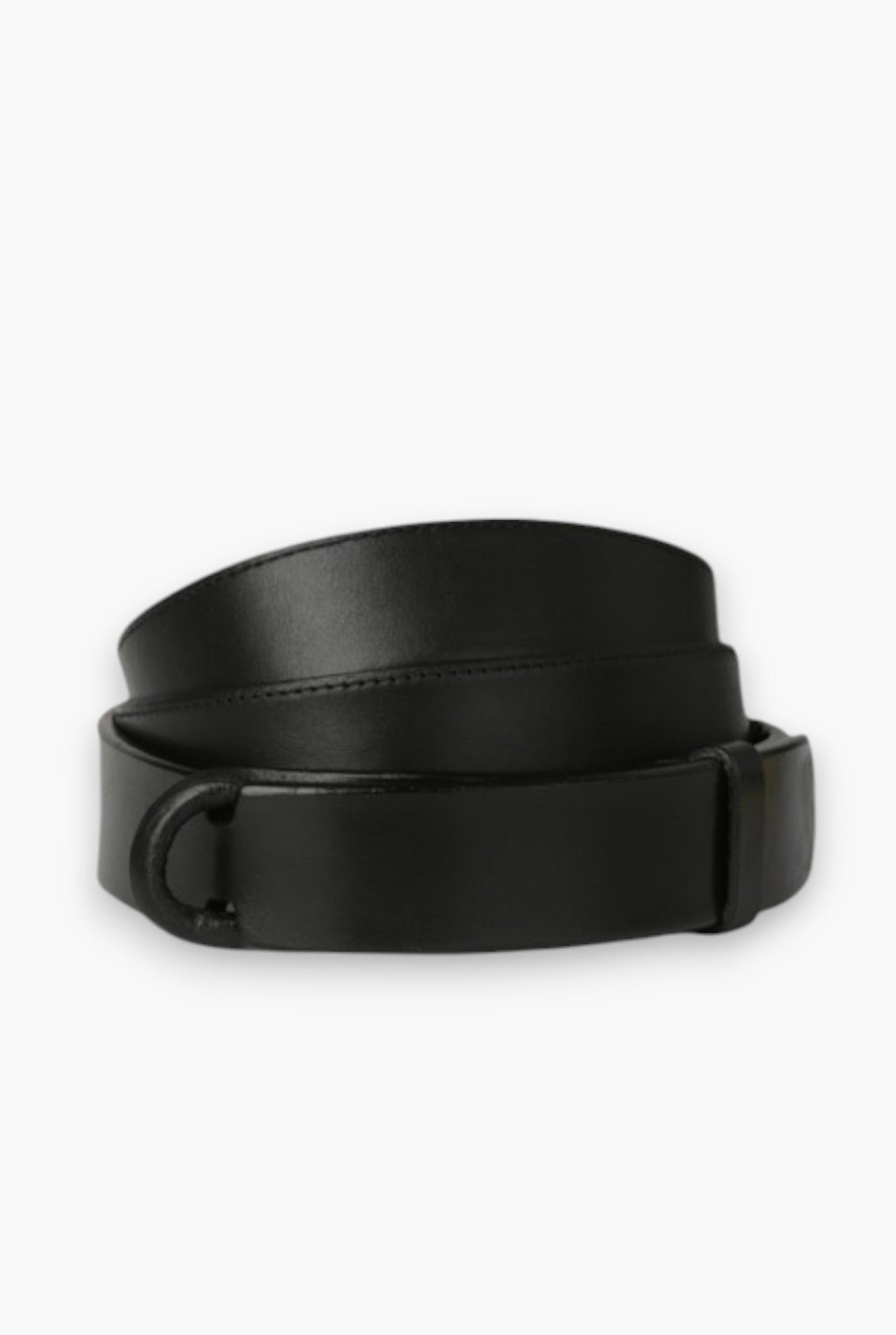 Cintura NOBUCKLE Bull Cuoio Nero - Guarino Store