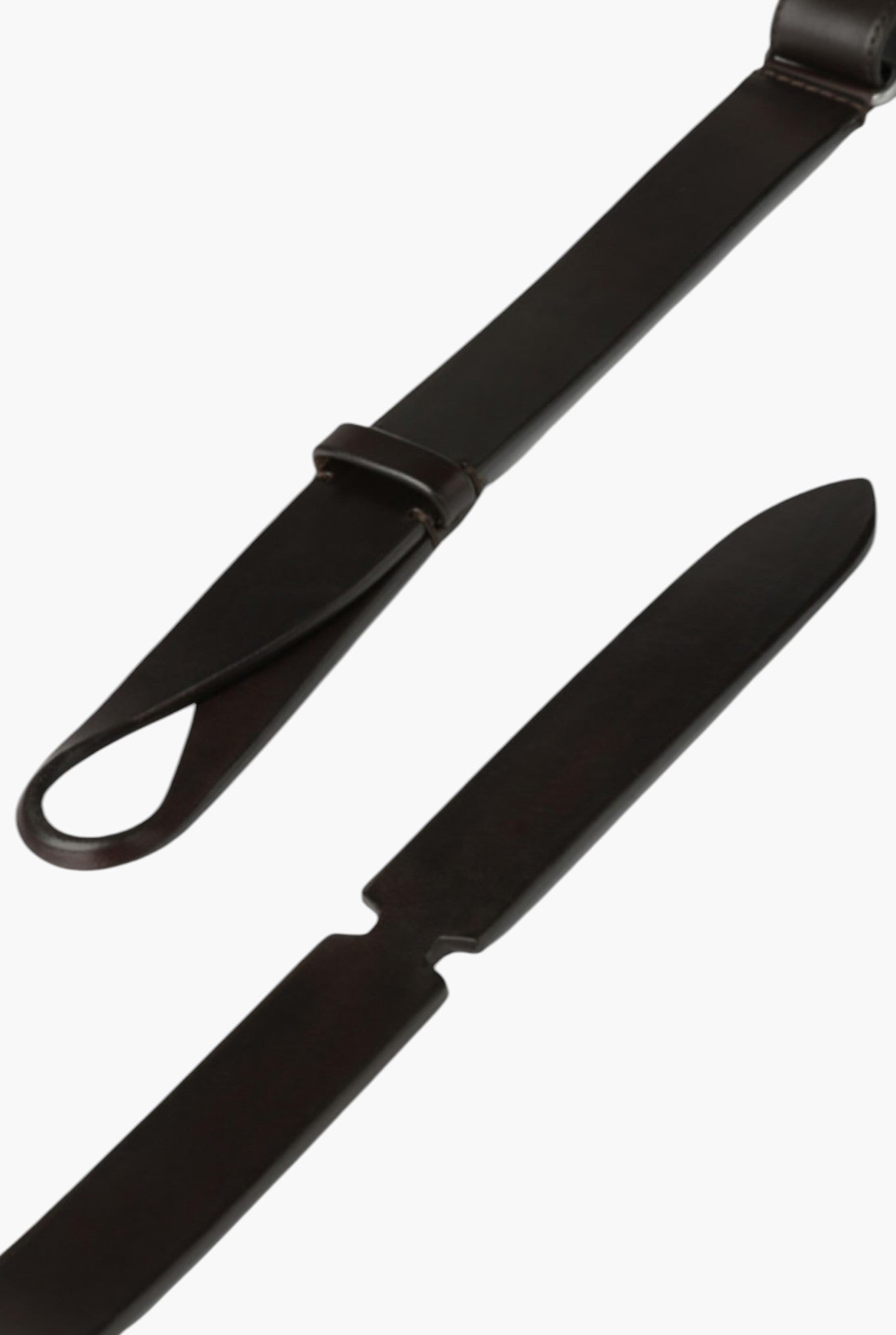 Cintura NOBUCKLE Bull Cuoio Testa di Moro - Guarino Store