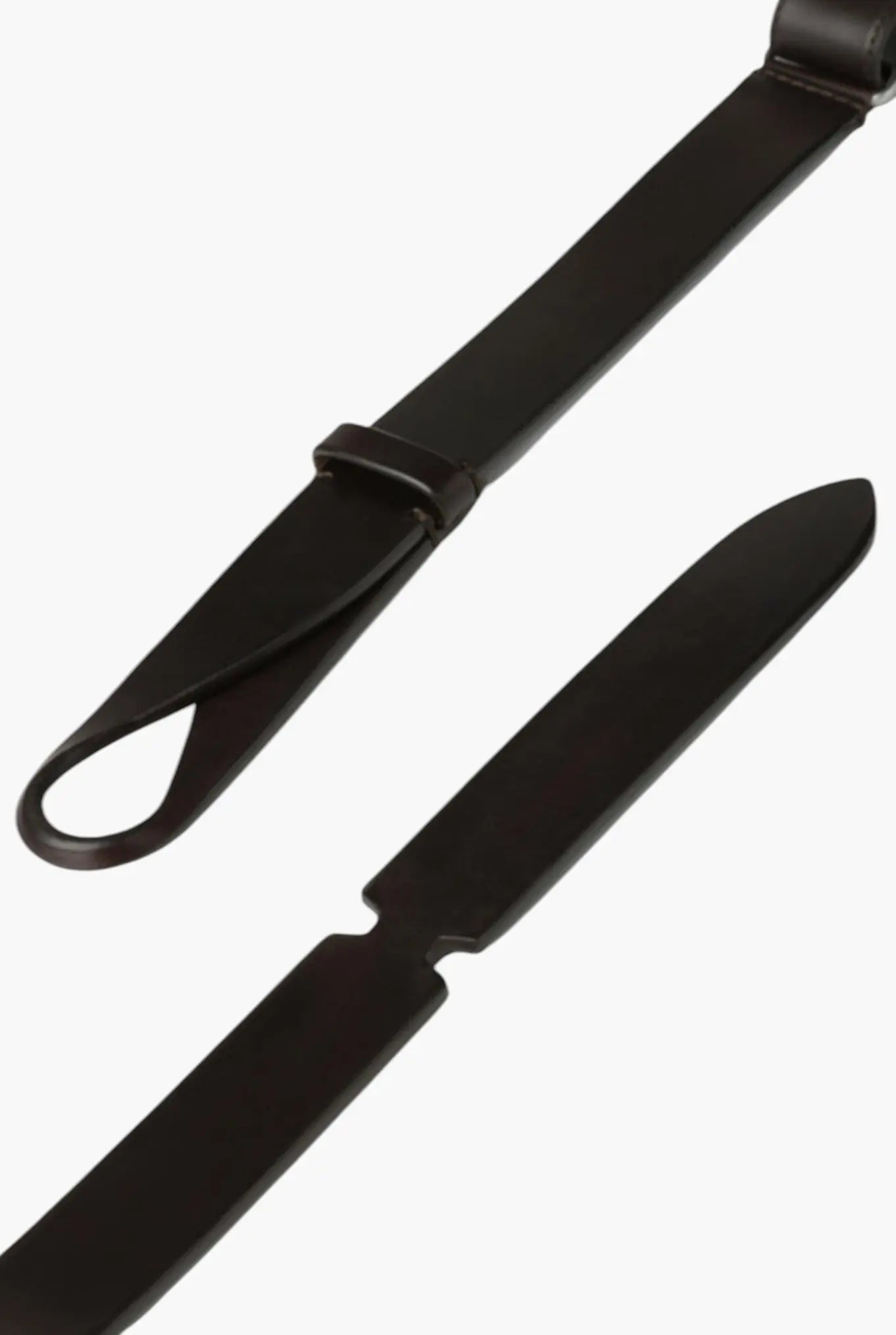 Cintura NOBUCKLE Bull Cuoio Testa di Moro - Guarino Store