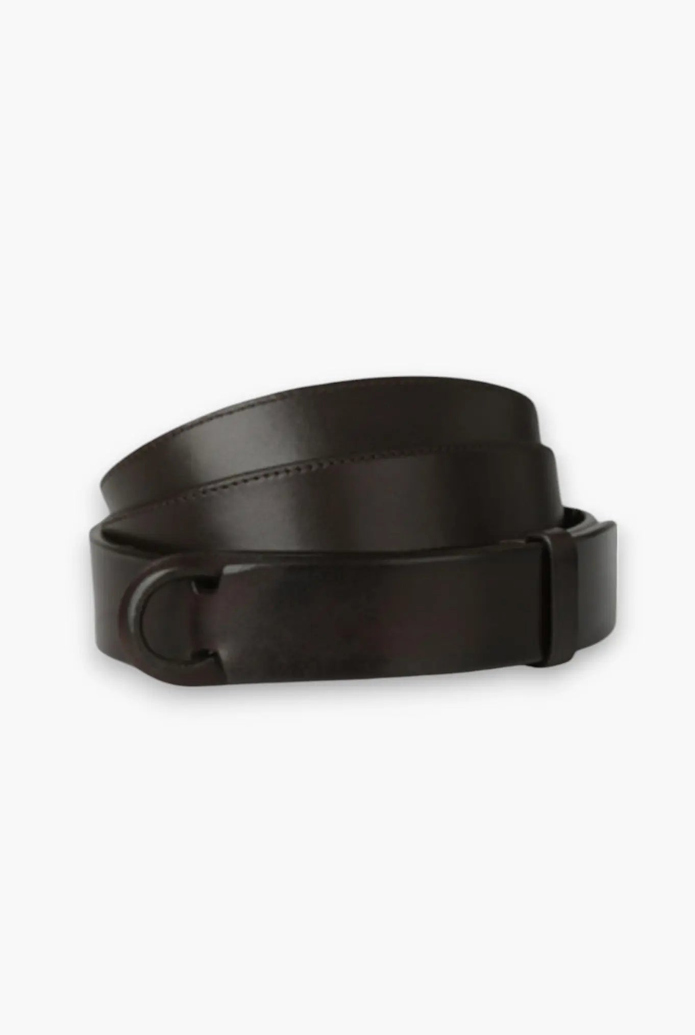 Cintura NOBUCKLE Bull Cuoio Testa di Moro - Guarino Store