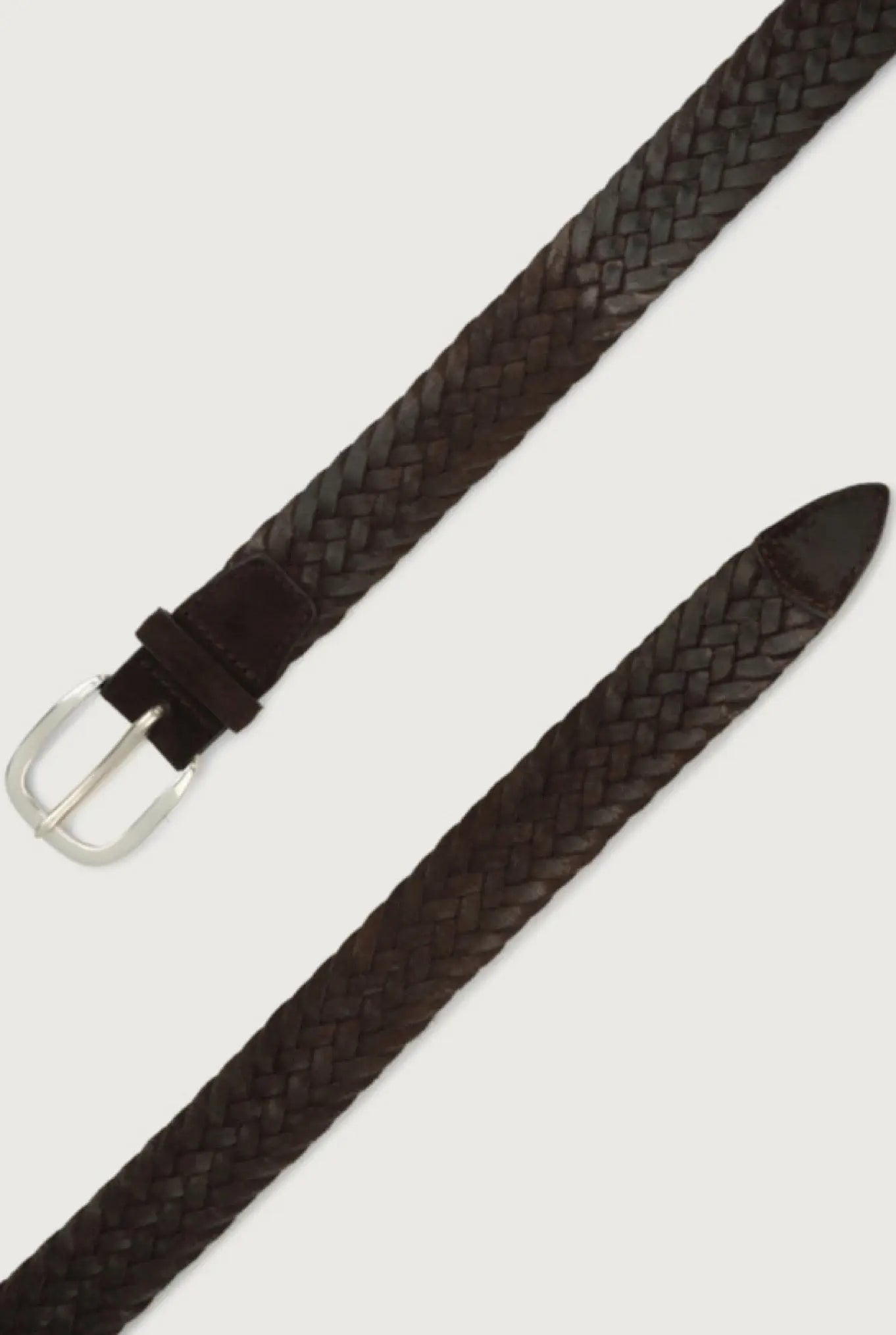 Cintura Intrecciata Suede Testa di Moro - Guarino Store
