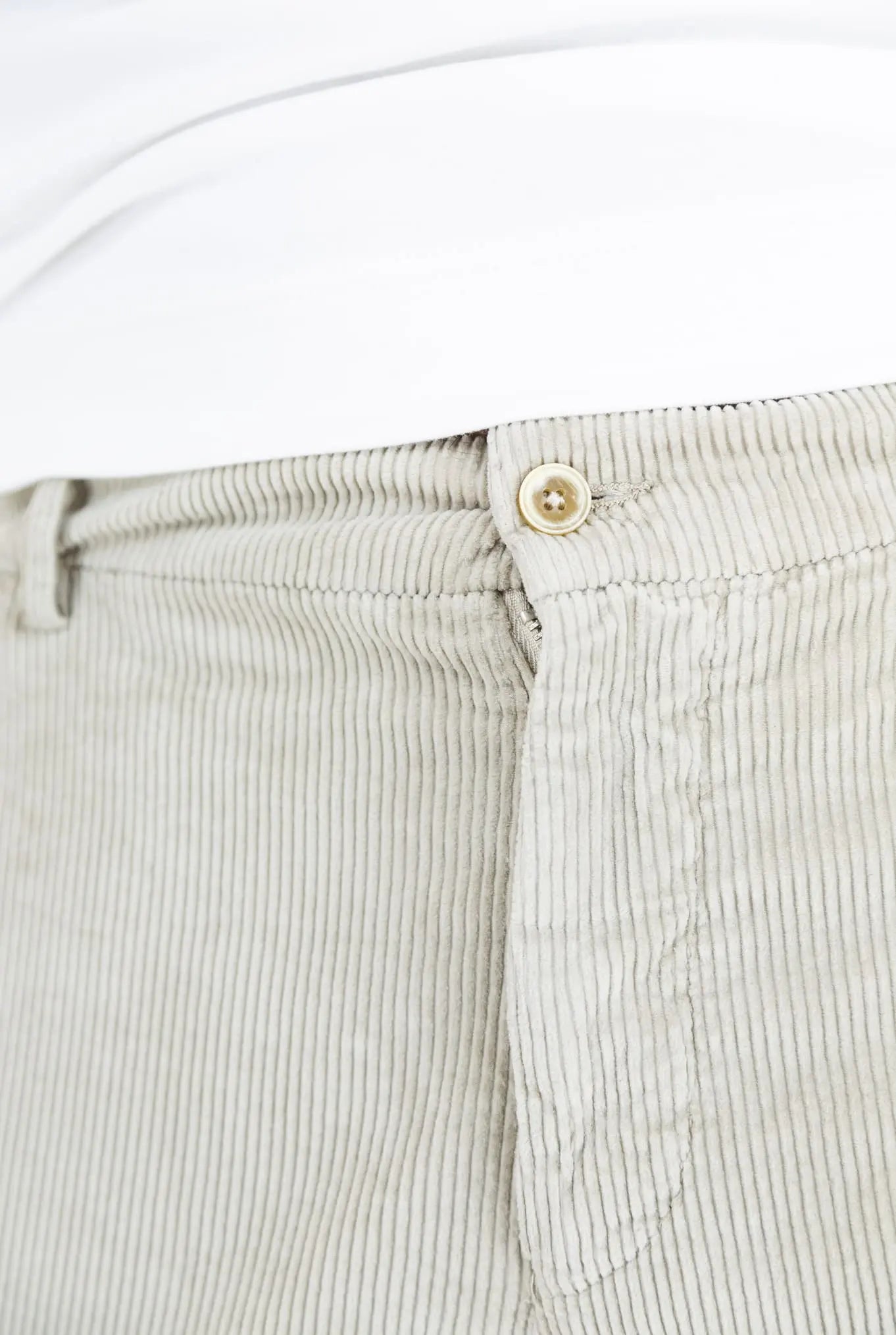 MARCO PESCAROLO Pantaloni Velluto Coulisse Removibile Beige Chiaro - Guarino Store