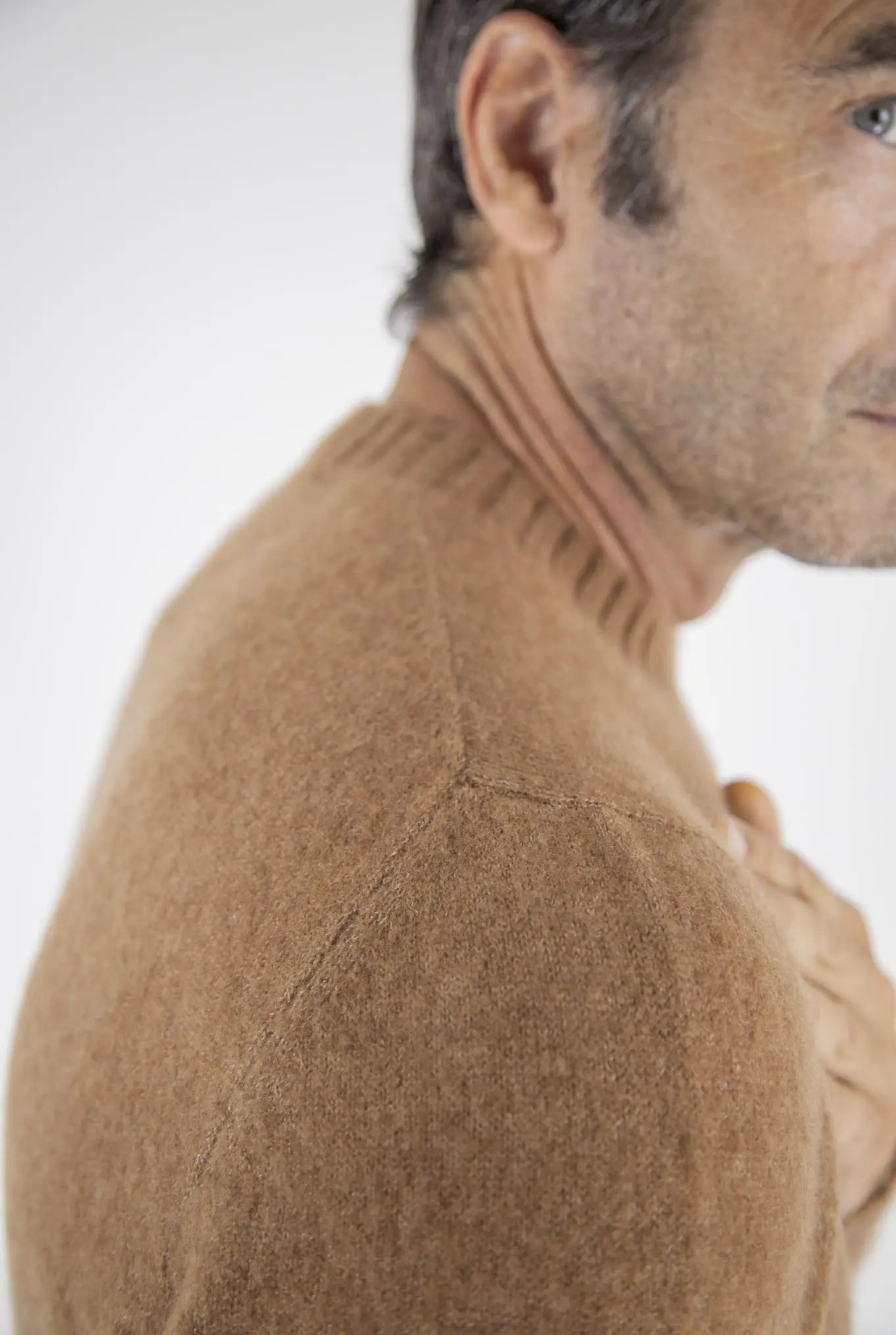 Girocollo Cashmere e Seta Cammello - Guarino Store
