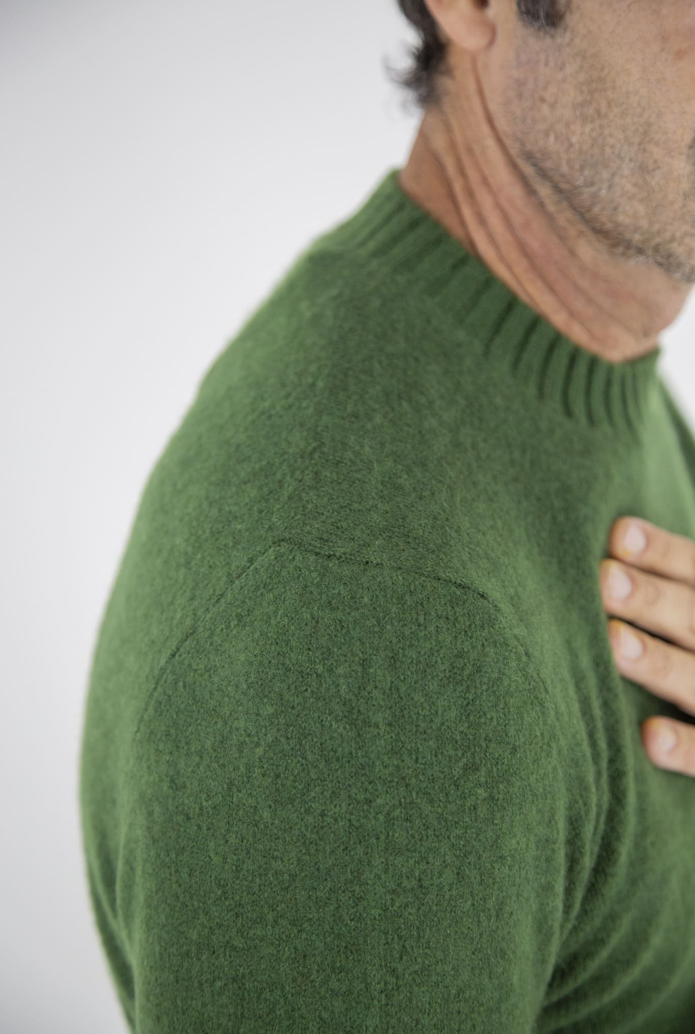 Girocollo Cashmere e Seta Verde - Guarino Store