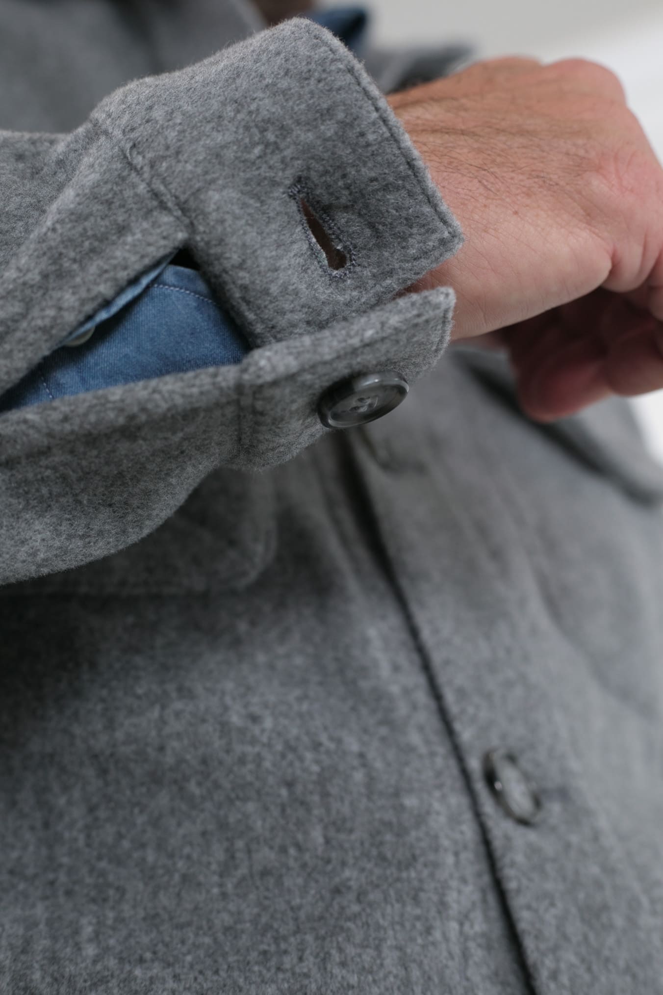 Overshirt Grigio Chiaro - Guarino Store