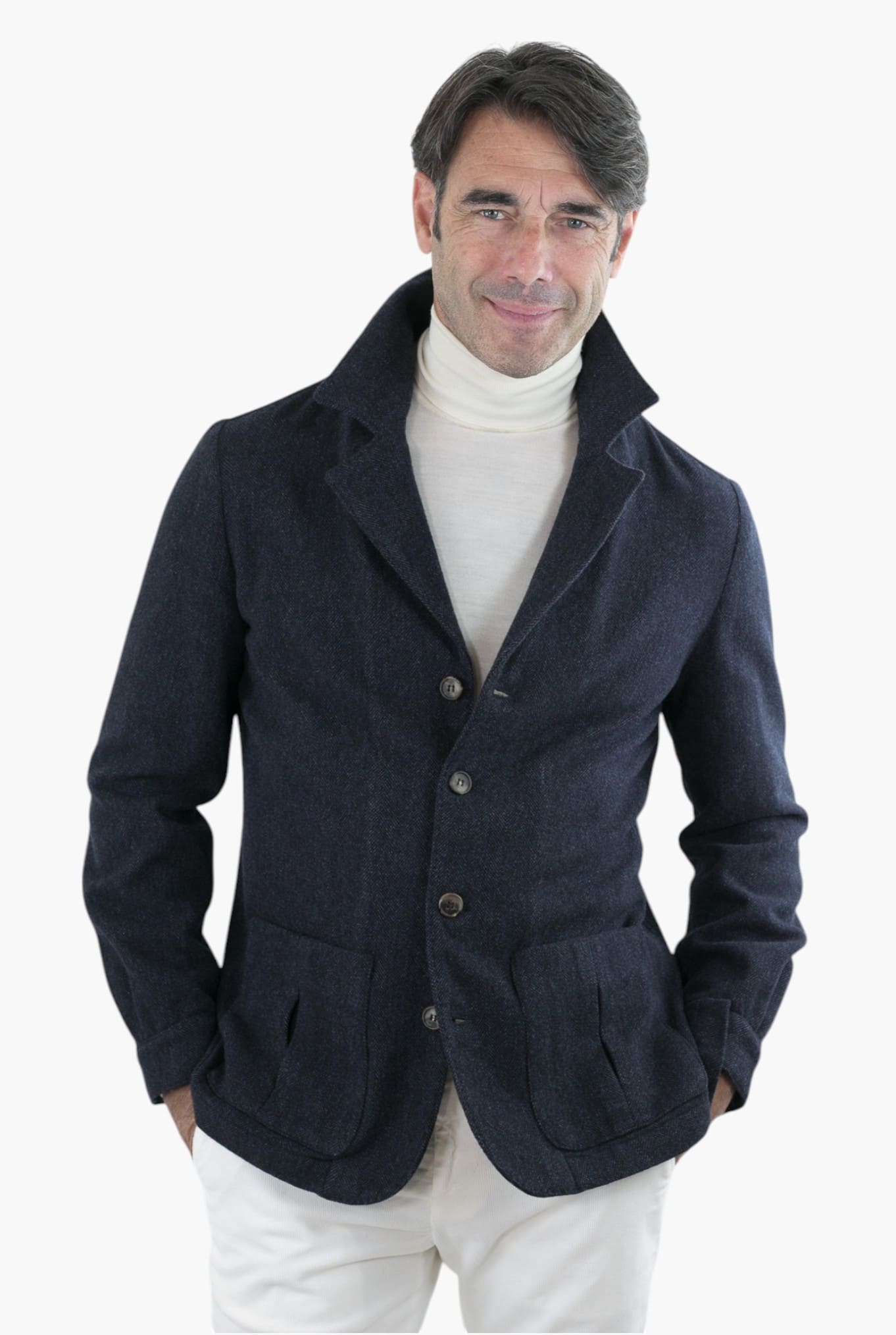 PIETRASALATA Giacca Galles Lana Cashmere Testa di Moro