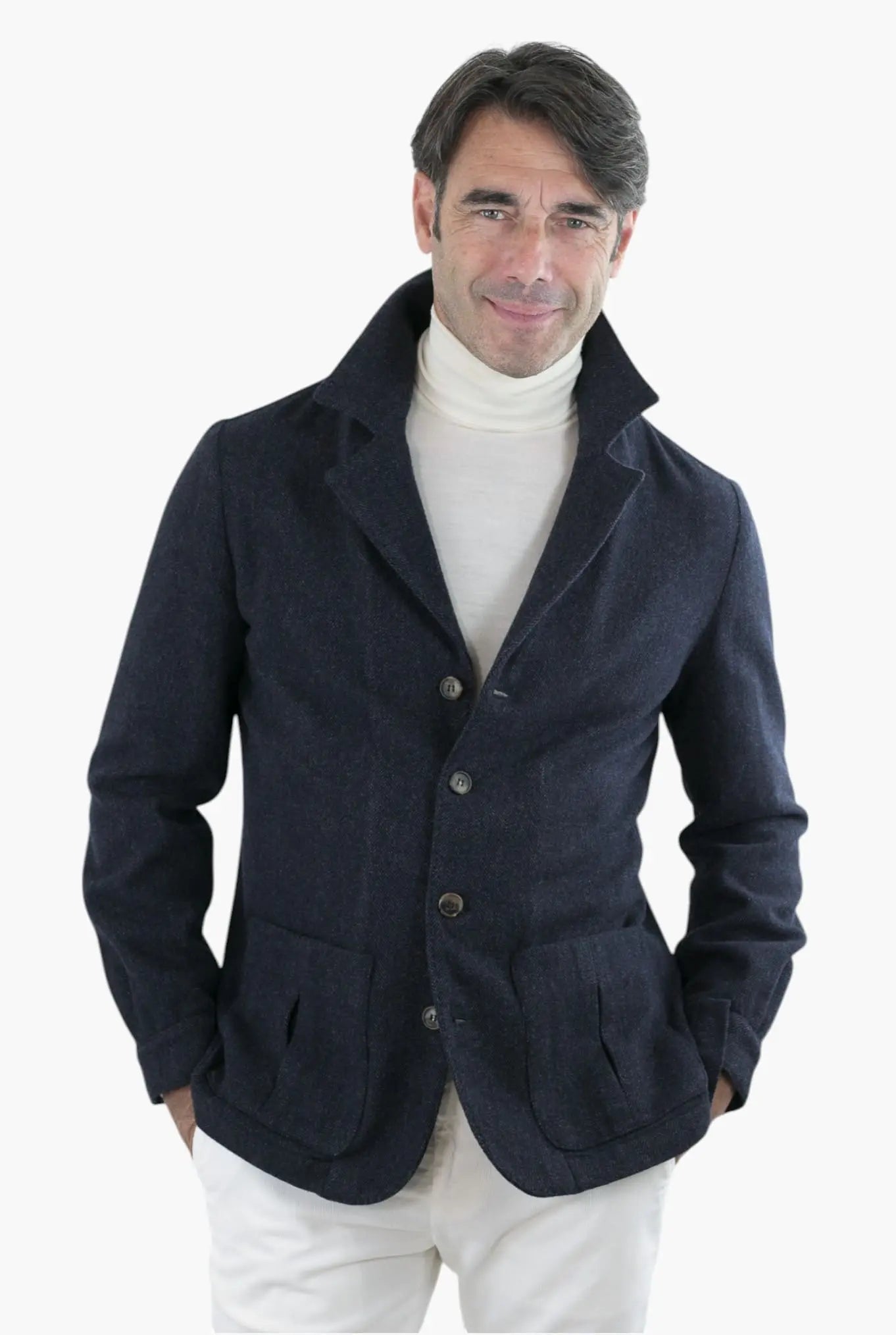 PIETRASALATA Giacca Galles Lana Cashmere Testa di Moro