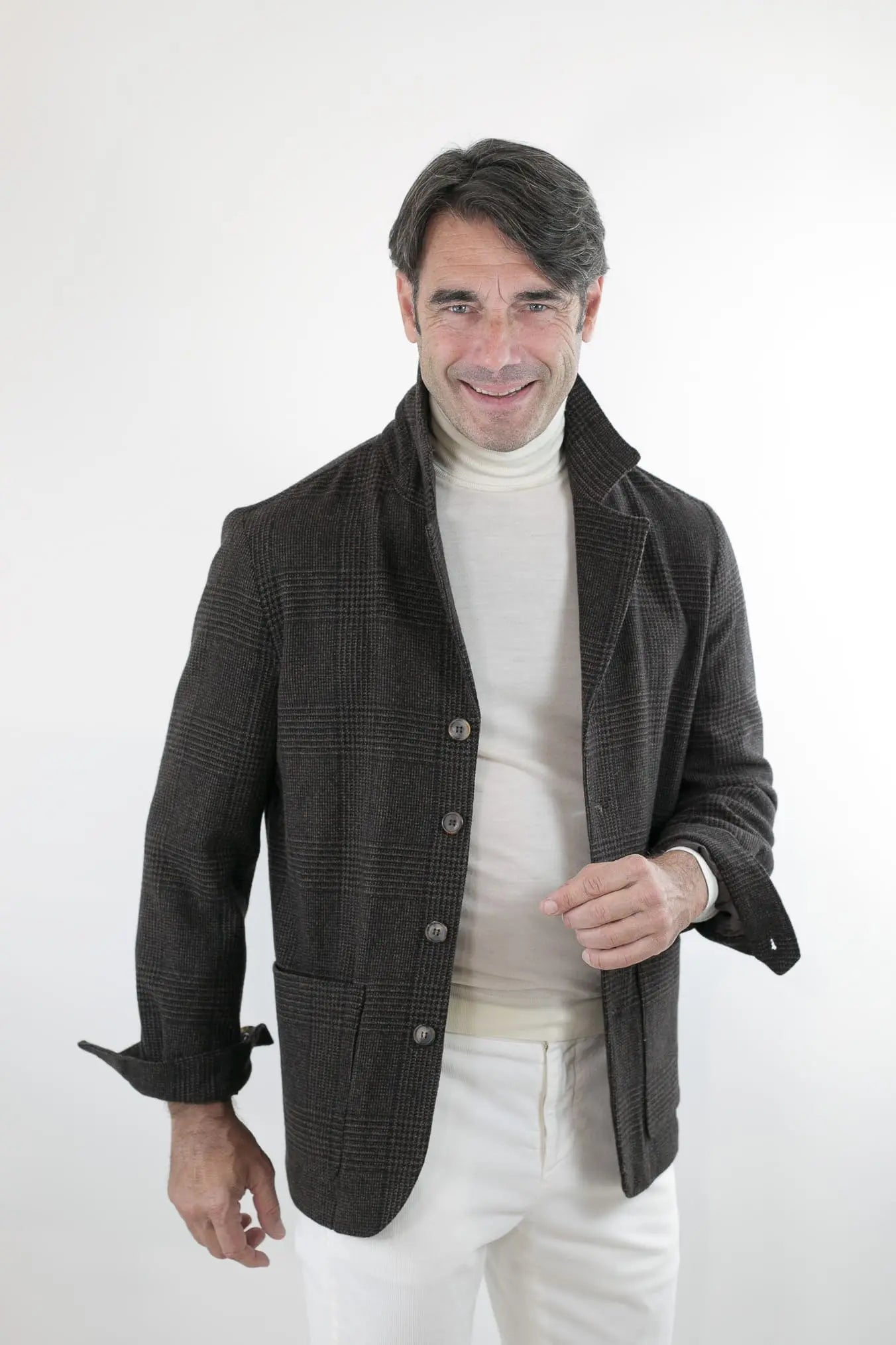 PIETRASALATA Giacca Galles Lana Cashmere Testa di Moro