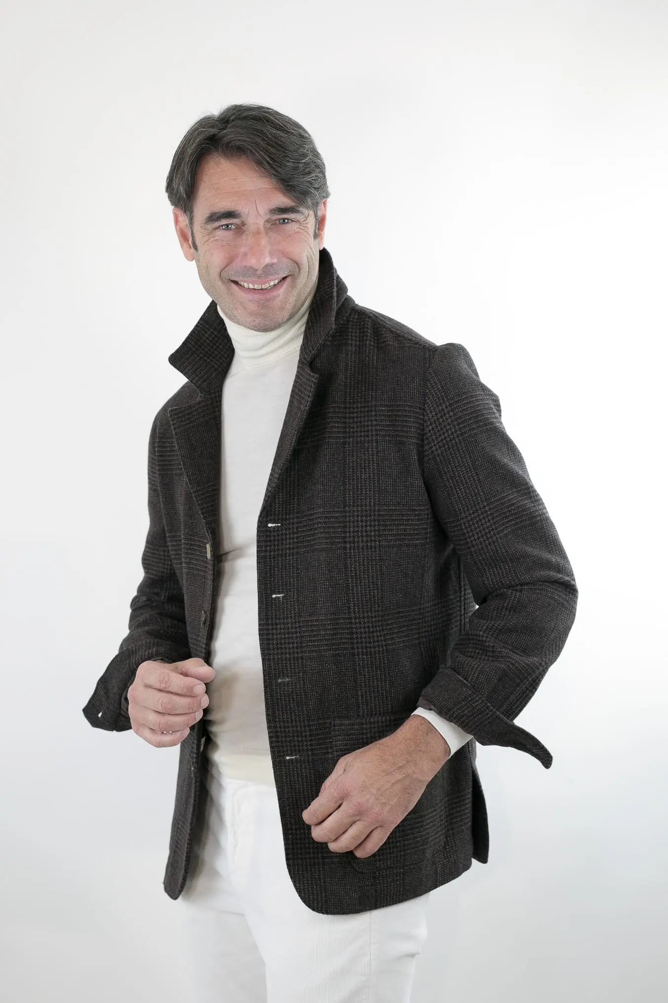 PIETRASALATA Giacca Galles Lana Cashmere Testa di Moro