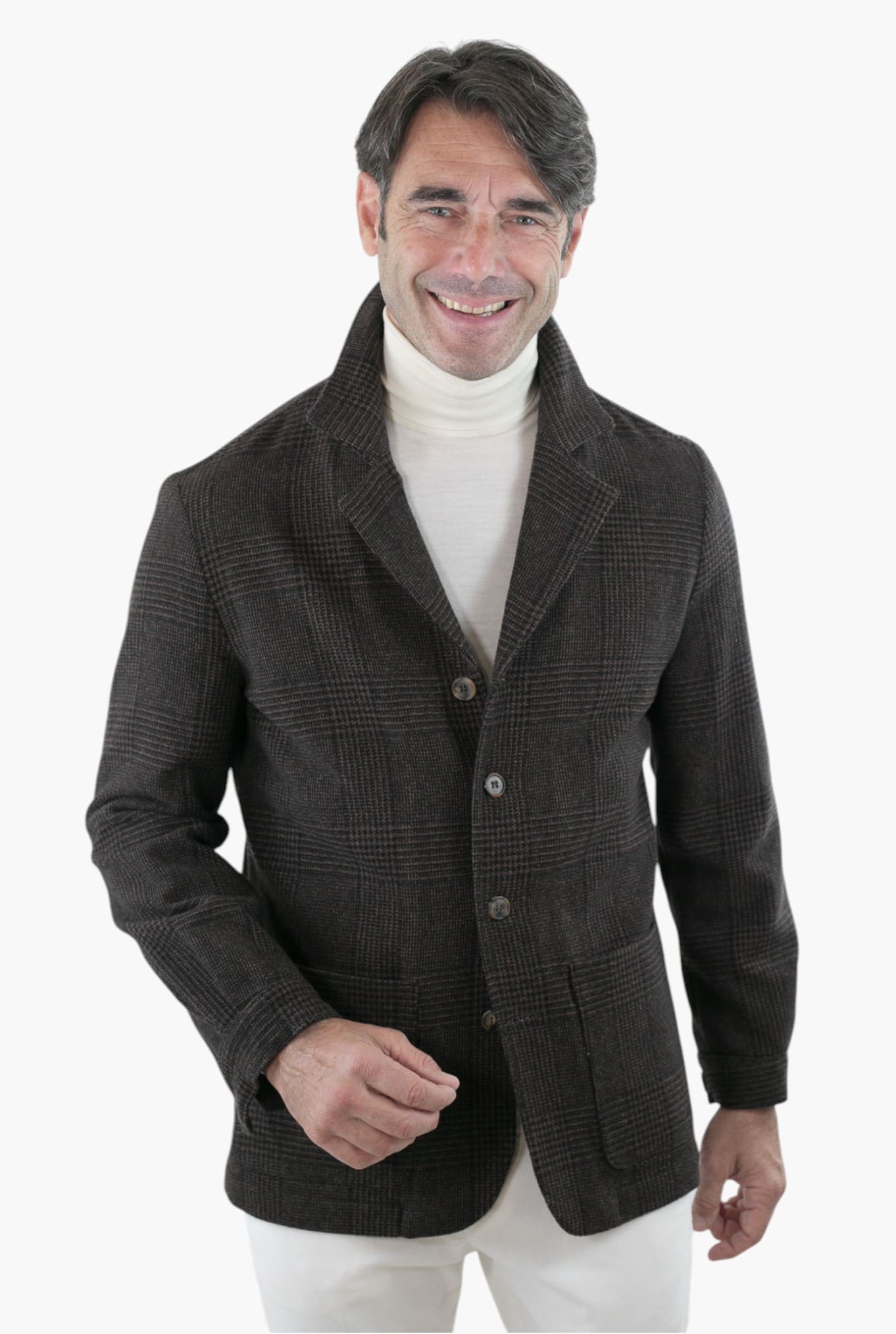 PIETRASALATA Giacca Galles Lana Cashmere Testa di Moro