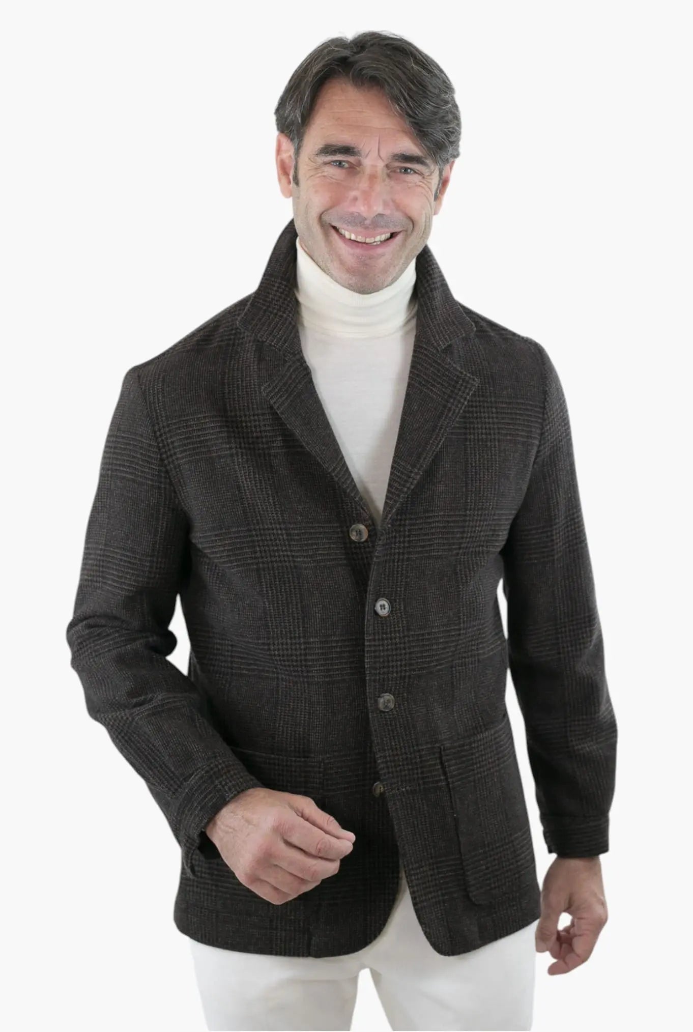 PIETRASALATA Giacca Galles Lana Cashmere Testa di Moro