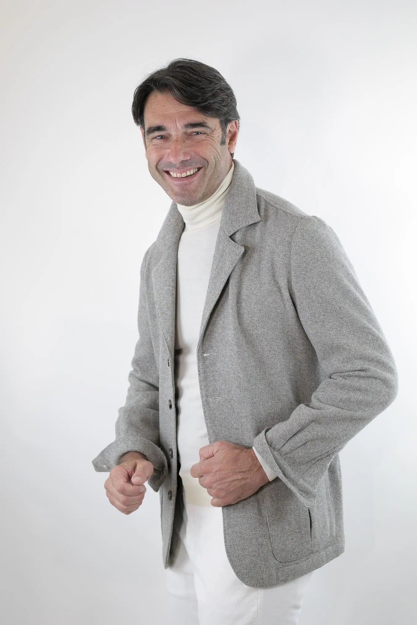 PIETRASALATA Giacca Galles Lana Cashmere Testa di Moro