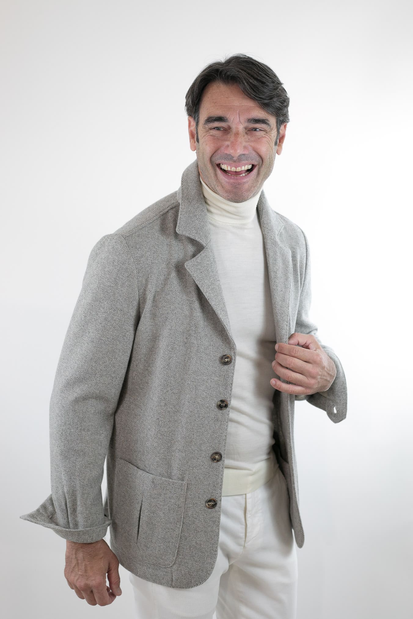 PIETRASALATA Giacca Galles Lana Cashmere Testa di Moro