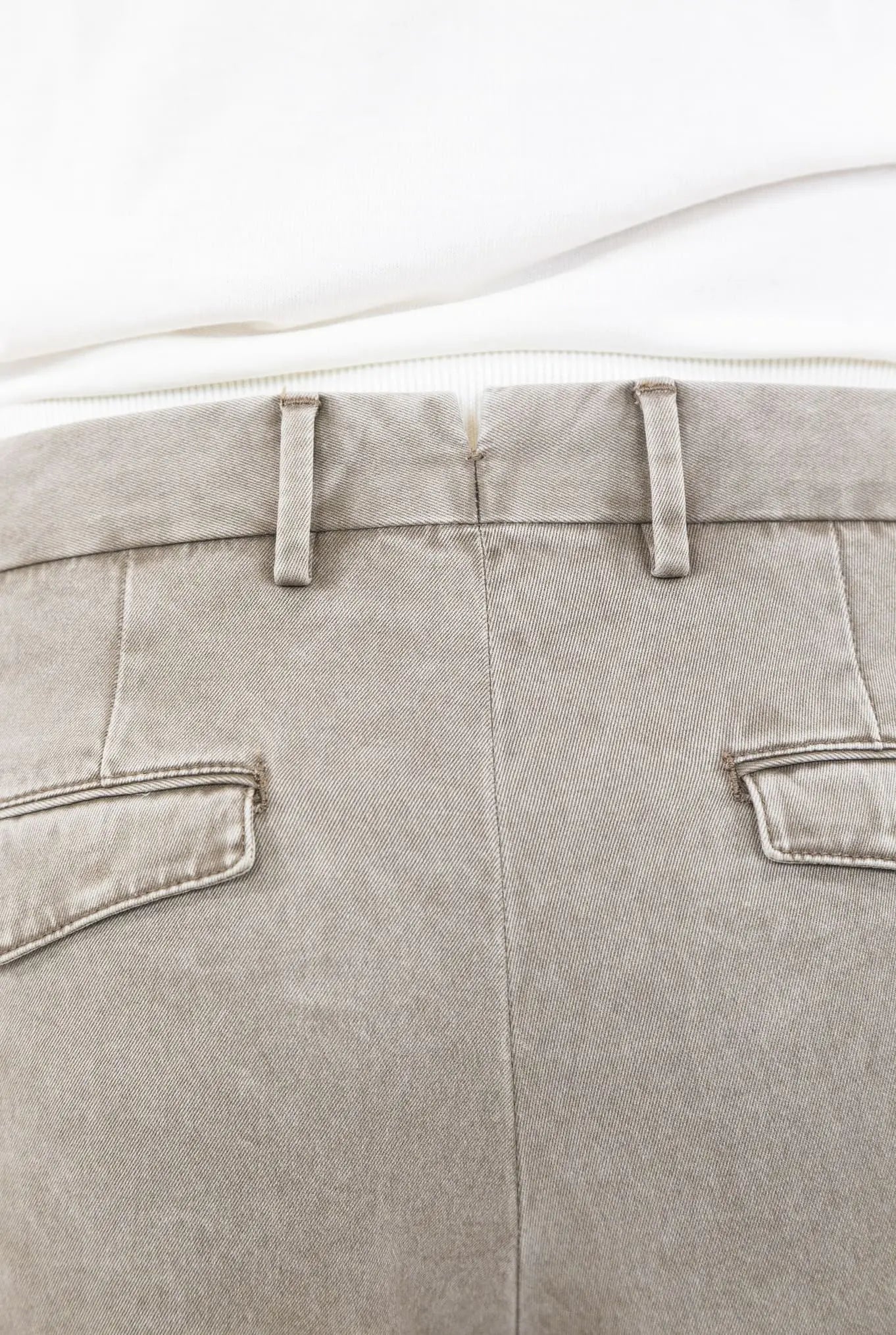 Pantaloni Chino Delavé Cotone Beige - Guarino Store