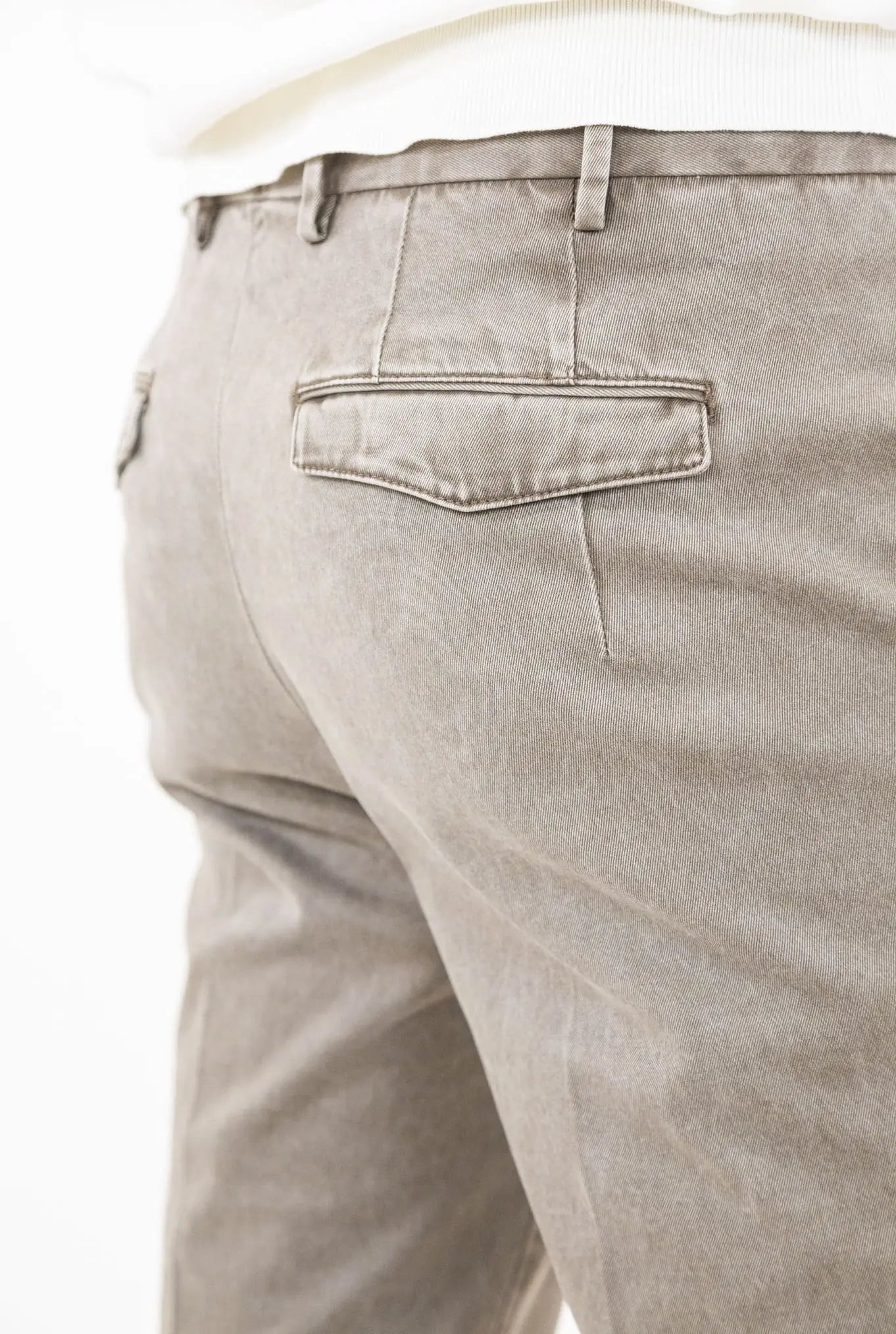 Pantaloni Chino Delavé Cotone Beige - Guarino Store