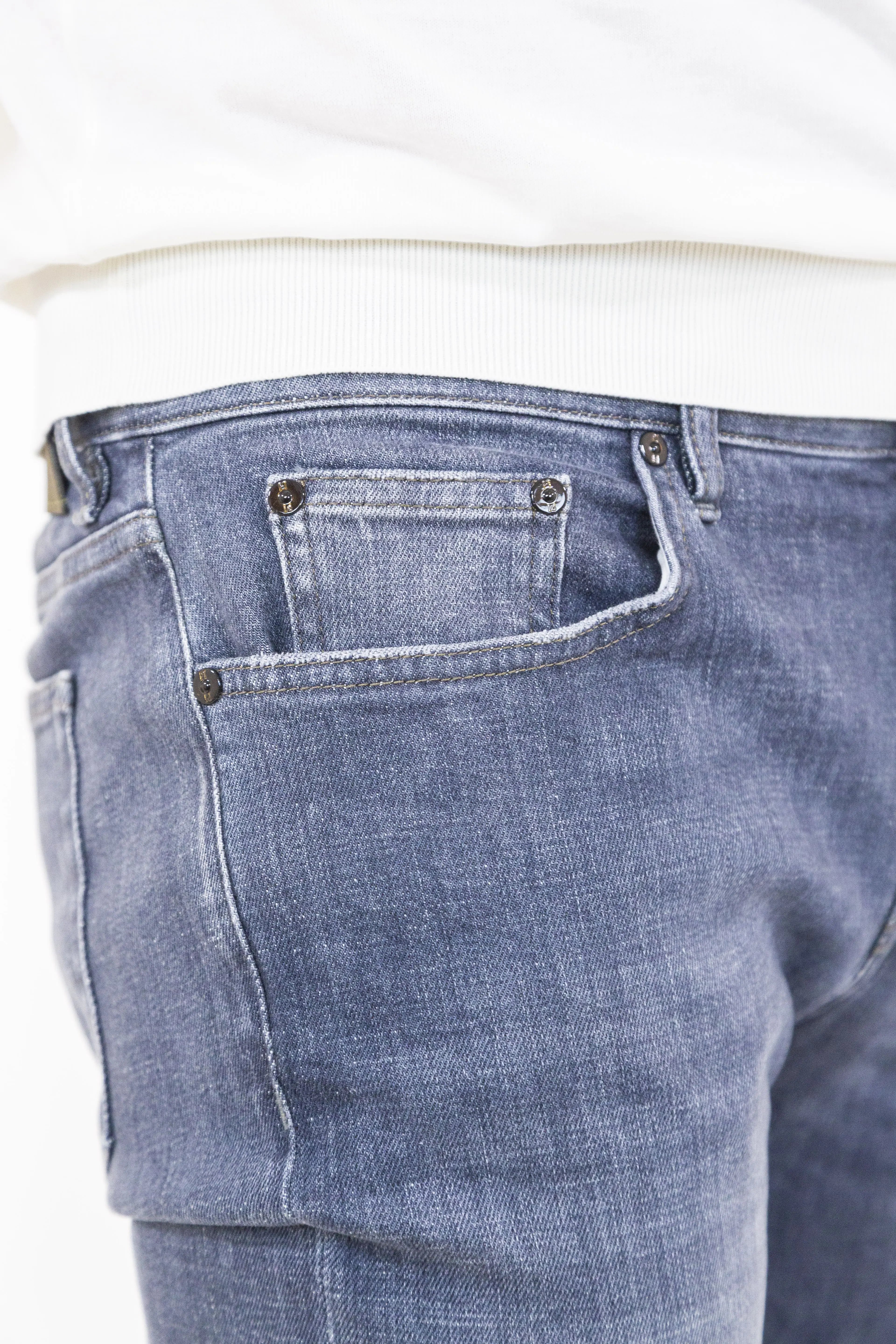 Jeans Denim Grigio Stretch - Guarino Store