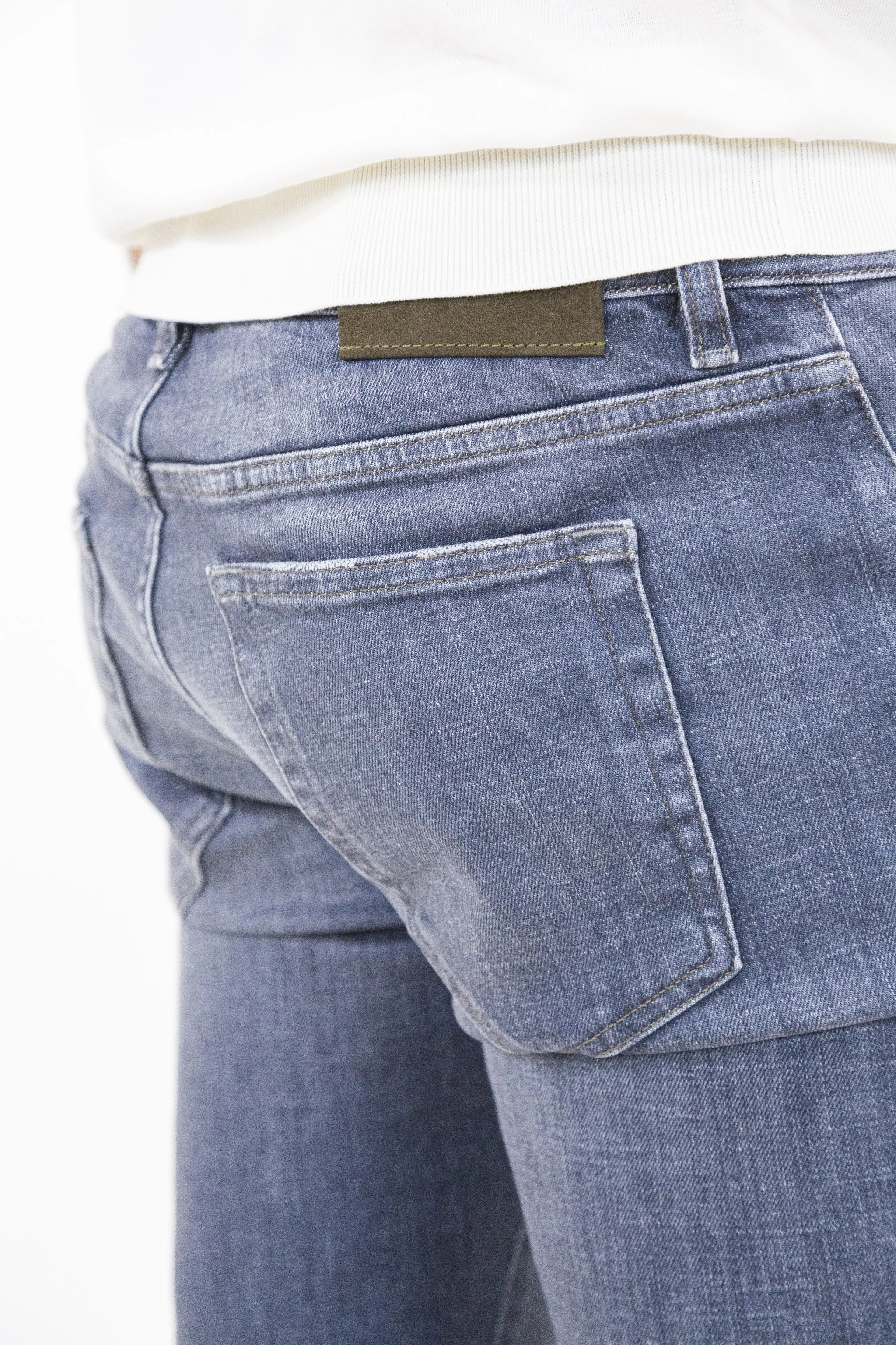 Jeans Denim Grigio Stretch - Guarino Store
