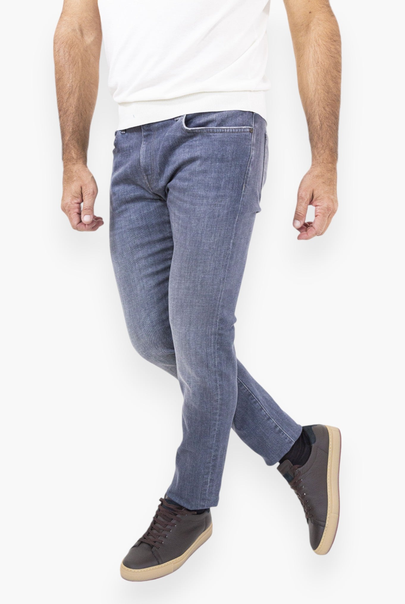 Jeans Denim Grigio Stretch - Guarino Store