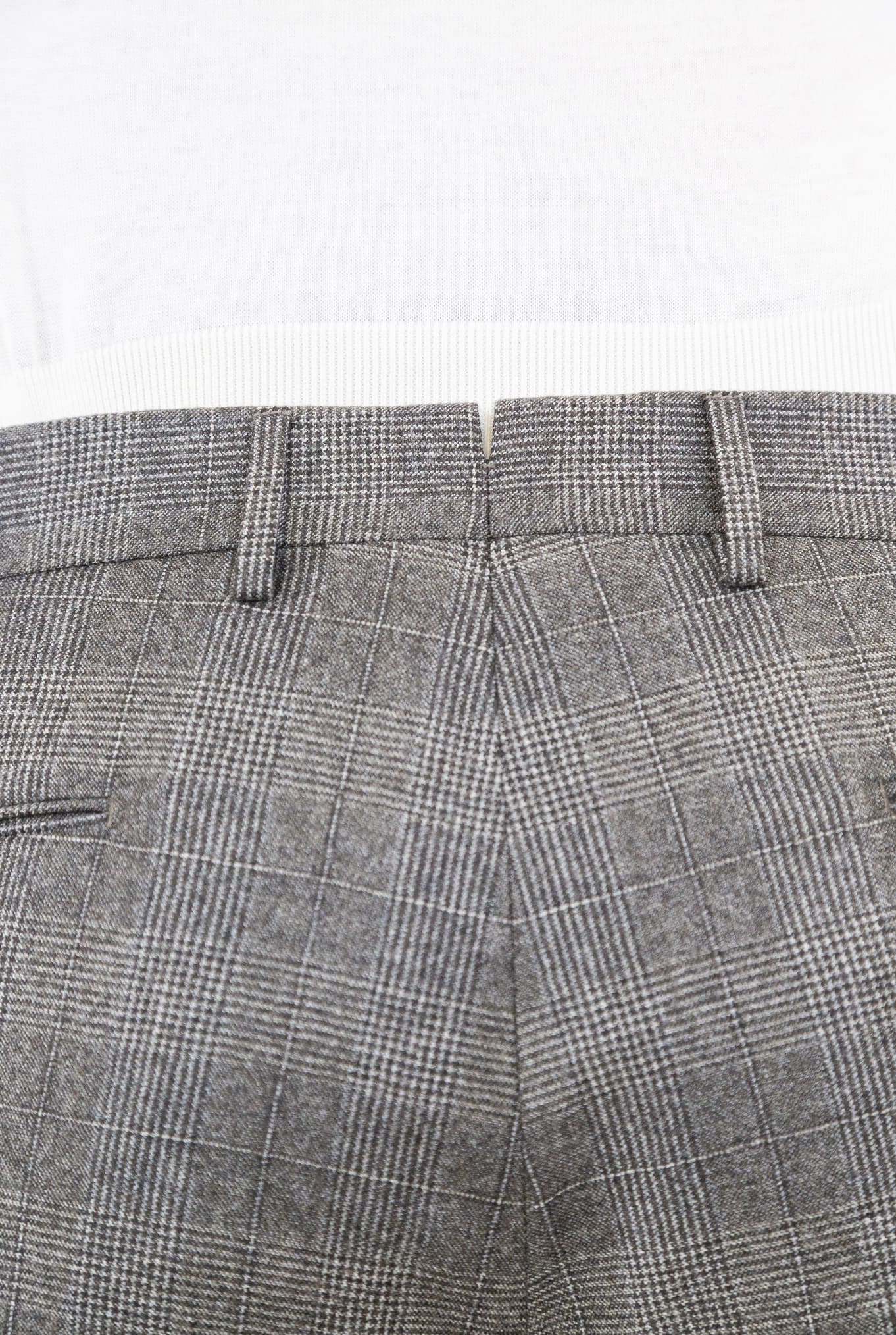 Pantaloni Principe di Galles Beige - Guarino Store