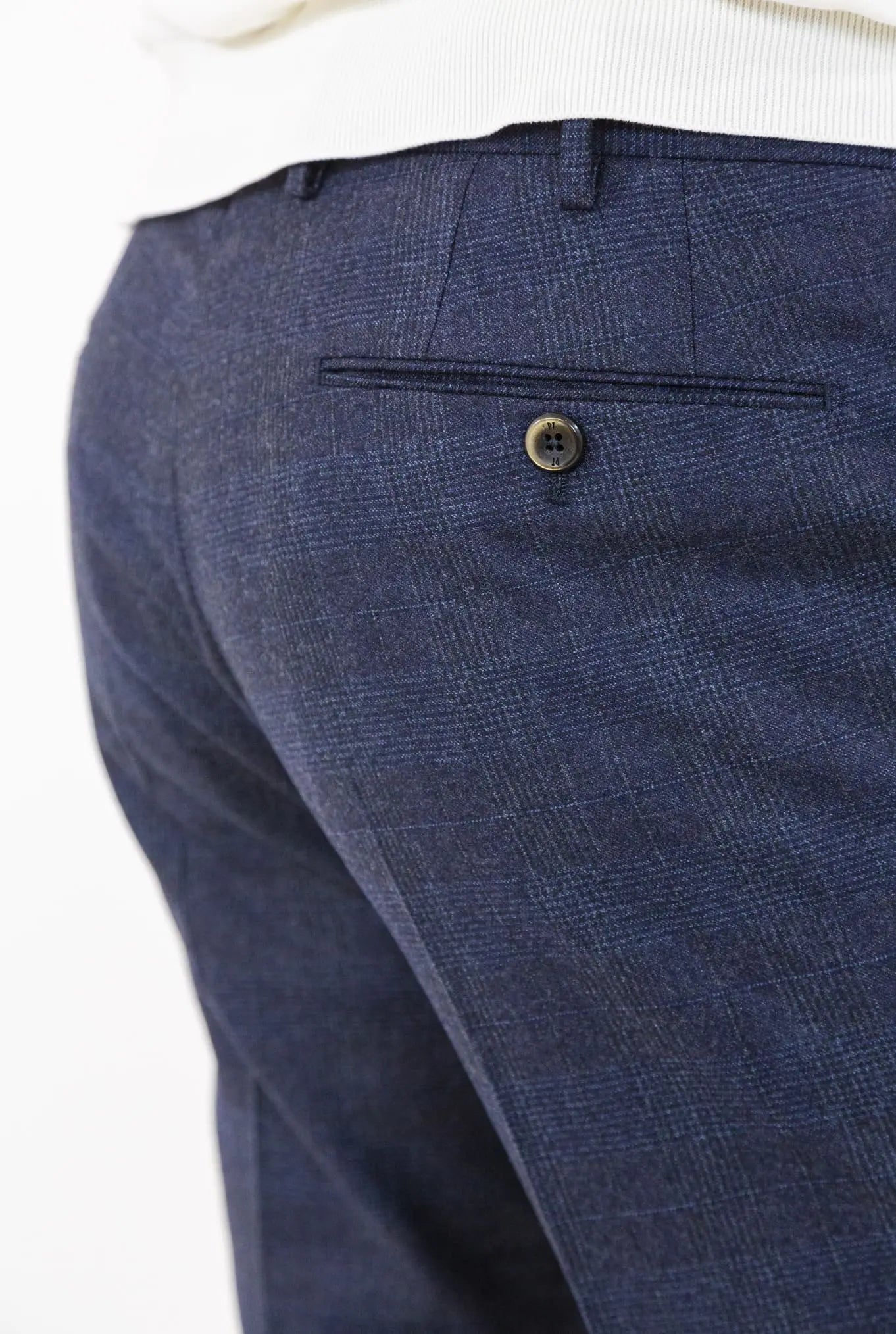 Pantaloni Principe di Galles Blu - Guarino Store