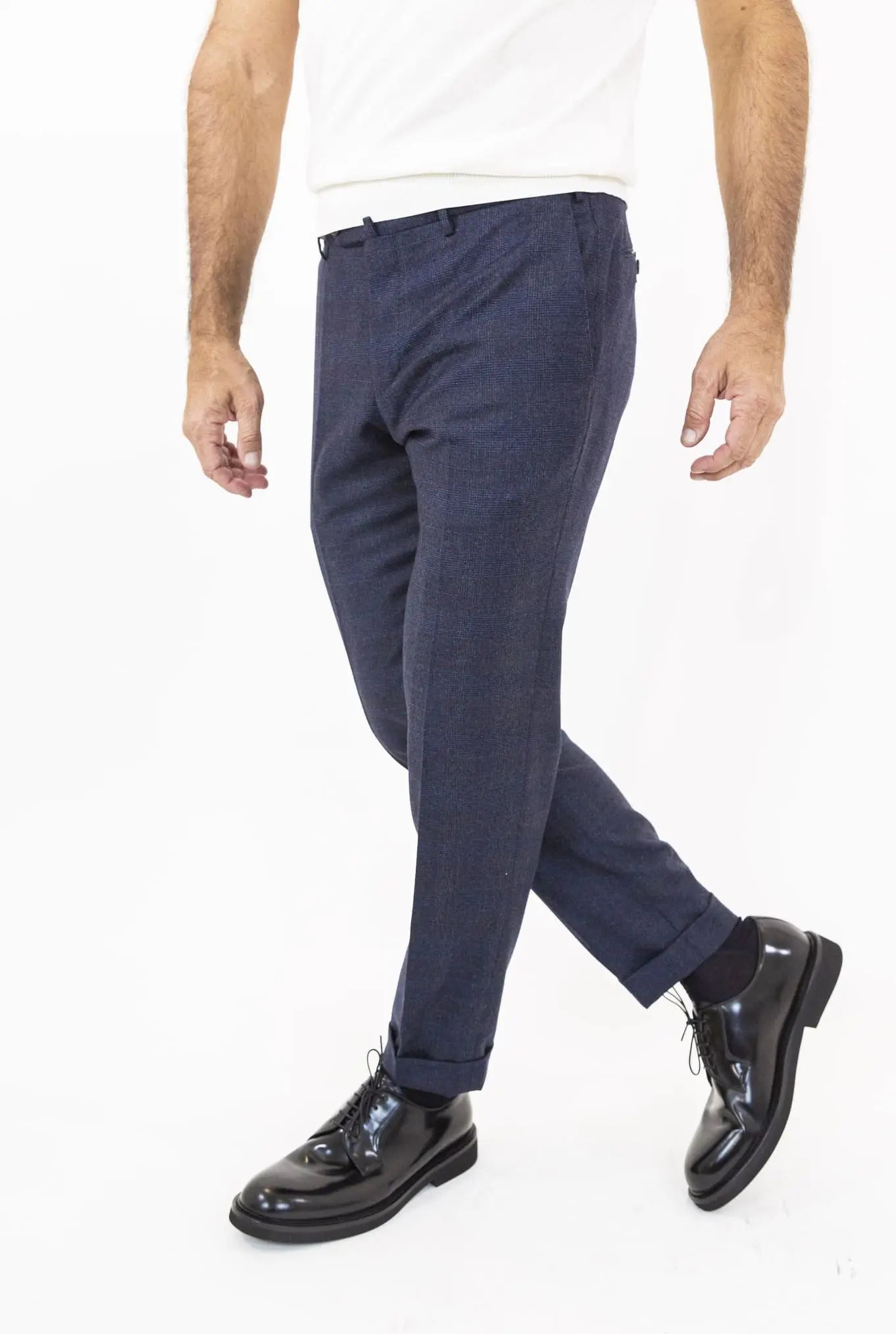Pantaloni Principe di Galles Blu - Guarino Store